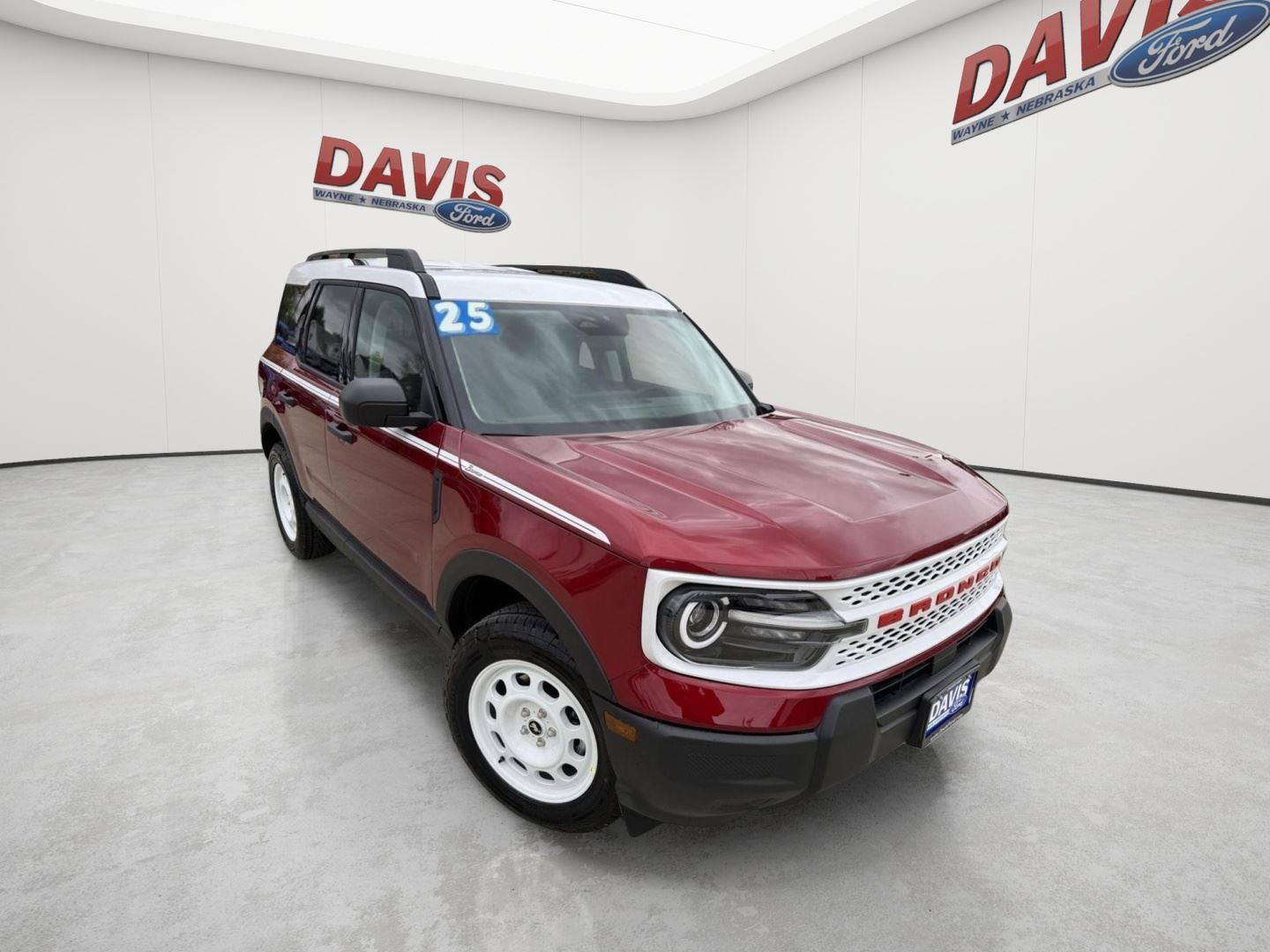 Ruby Red Metallic Tinted Clearcoat 2025 Ford Bronco Sport SUV / Crossover All-Wheel Drive 8-Speed Automatic