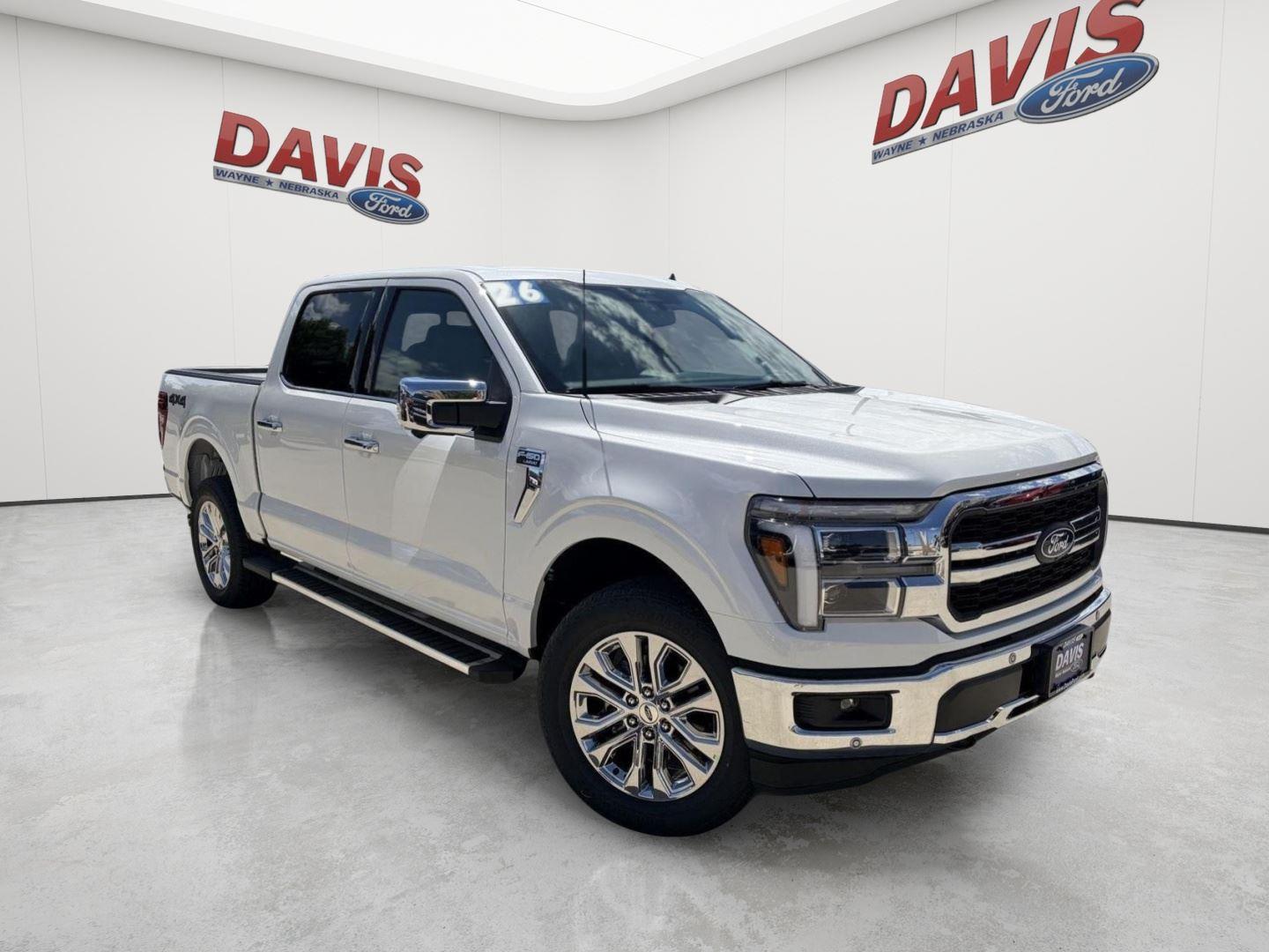 White 2026 Ford F-150 Pickup Truck Four-Wheel Drive Automatic