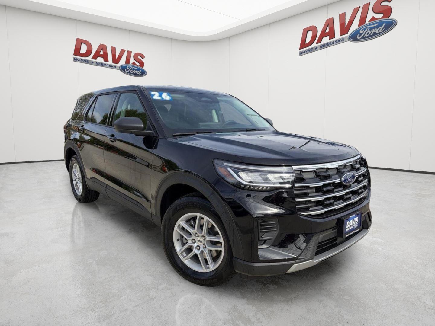 Agate Black Metallic 2026 Ford Explorer SUV / Crossover All-Wheel Drive Automatic