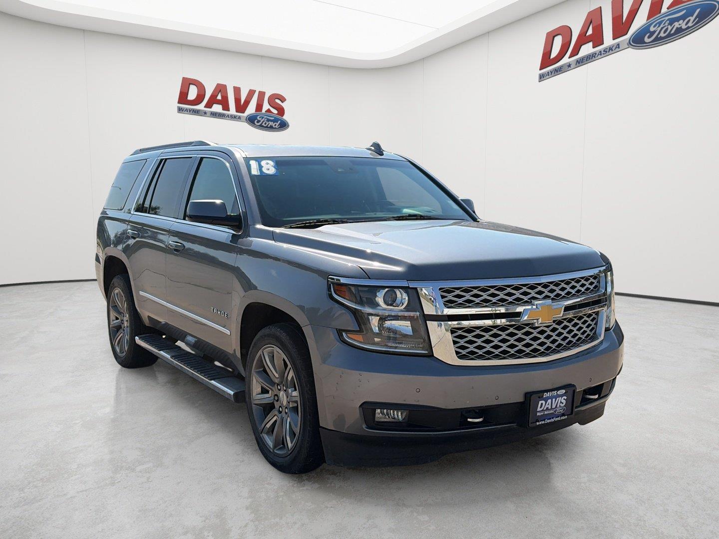 Gray (Satin Steel Metallic) 2018 Chevrolet Tahoe SUV / Crossover Four-Wheel Drive 6-Speed Automatic