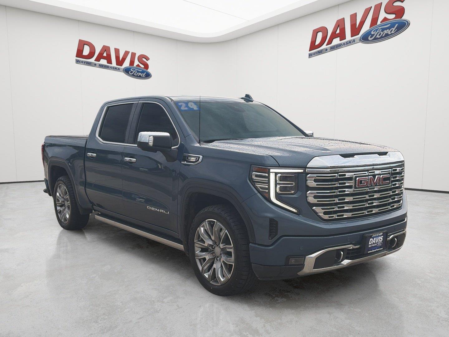 Downpour Metallic 2024 GMC Sierra 1500 Pickup Truck Four-Wheel Drive Automatic