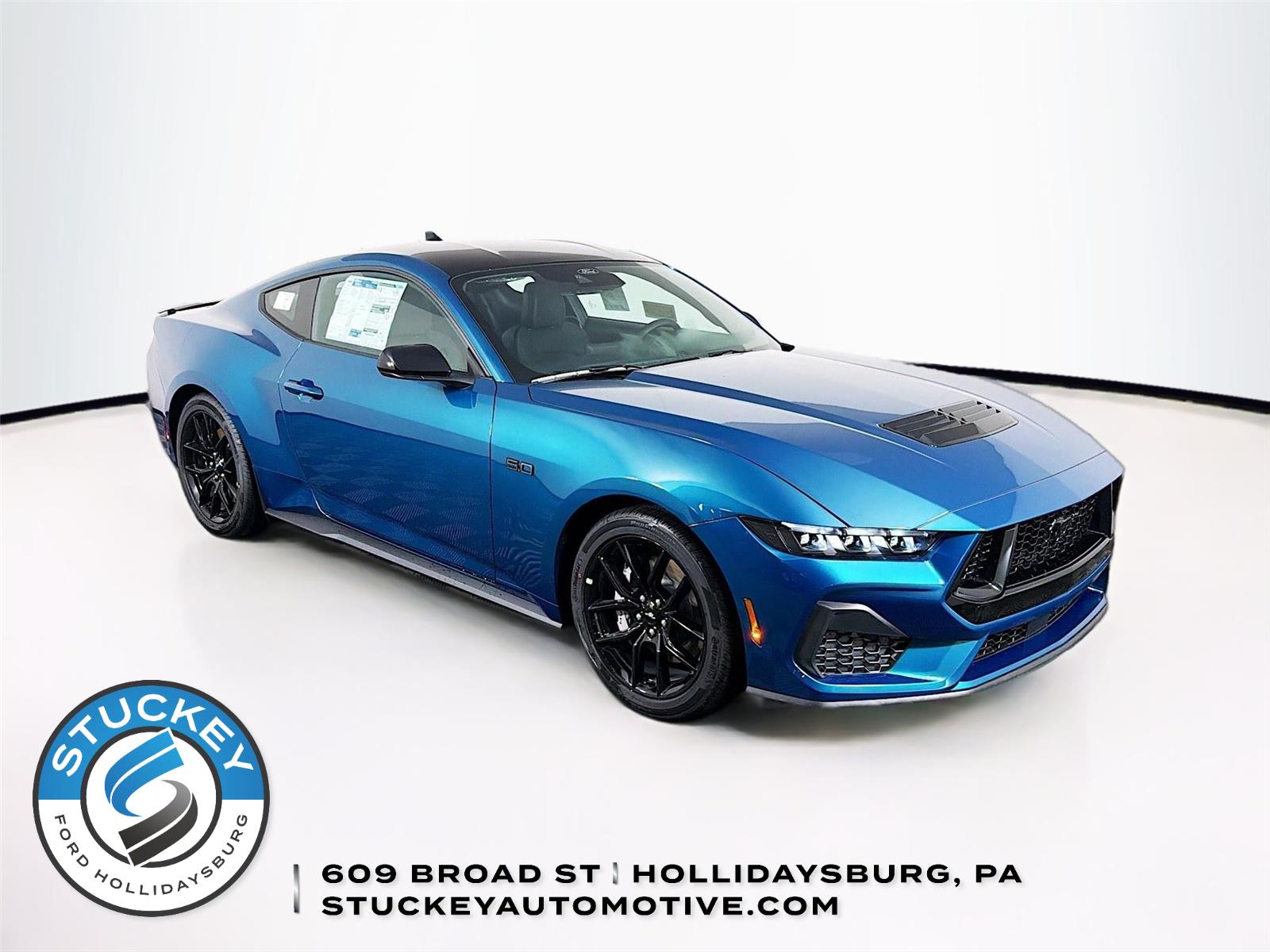 Adriatic Blue 2026 Ford Mustang GT Fastback RWD Coupe Rear-Wheel Drive 6-Speed Manual