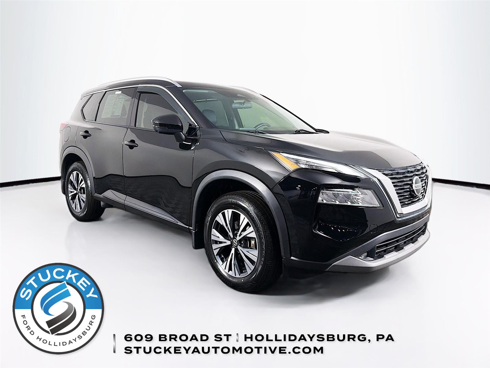 Super Black 2021 Nissan Rogue SV AWD SUV / Crossover All-Wheel Drive Continuously Variable Transmission