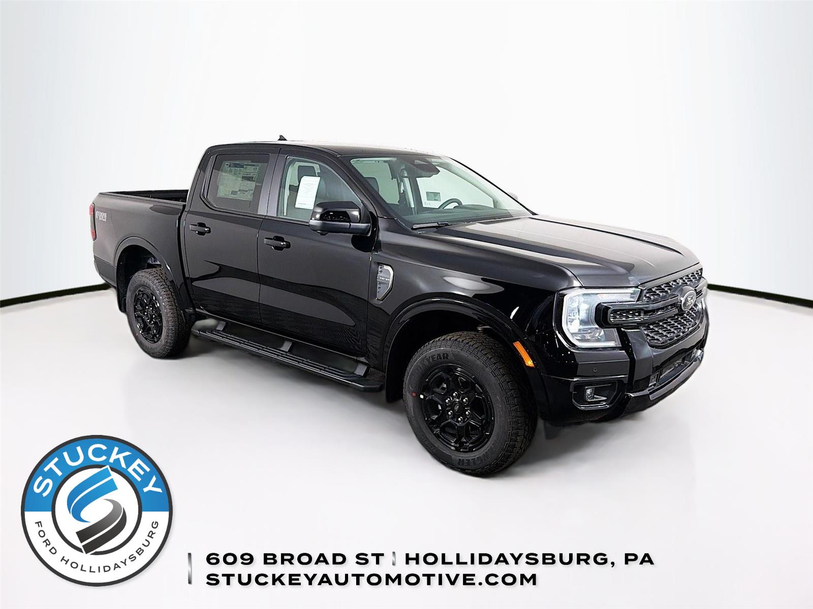 Shadow Black 2026 Ford Ranger Lariat SuperCrew 4WD Pickup Truck Four-Wheel Drive Automatic