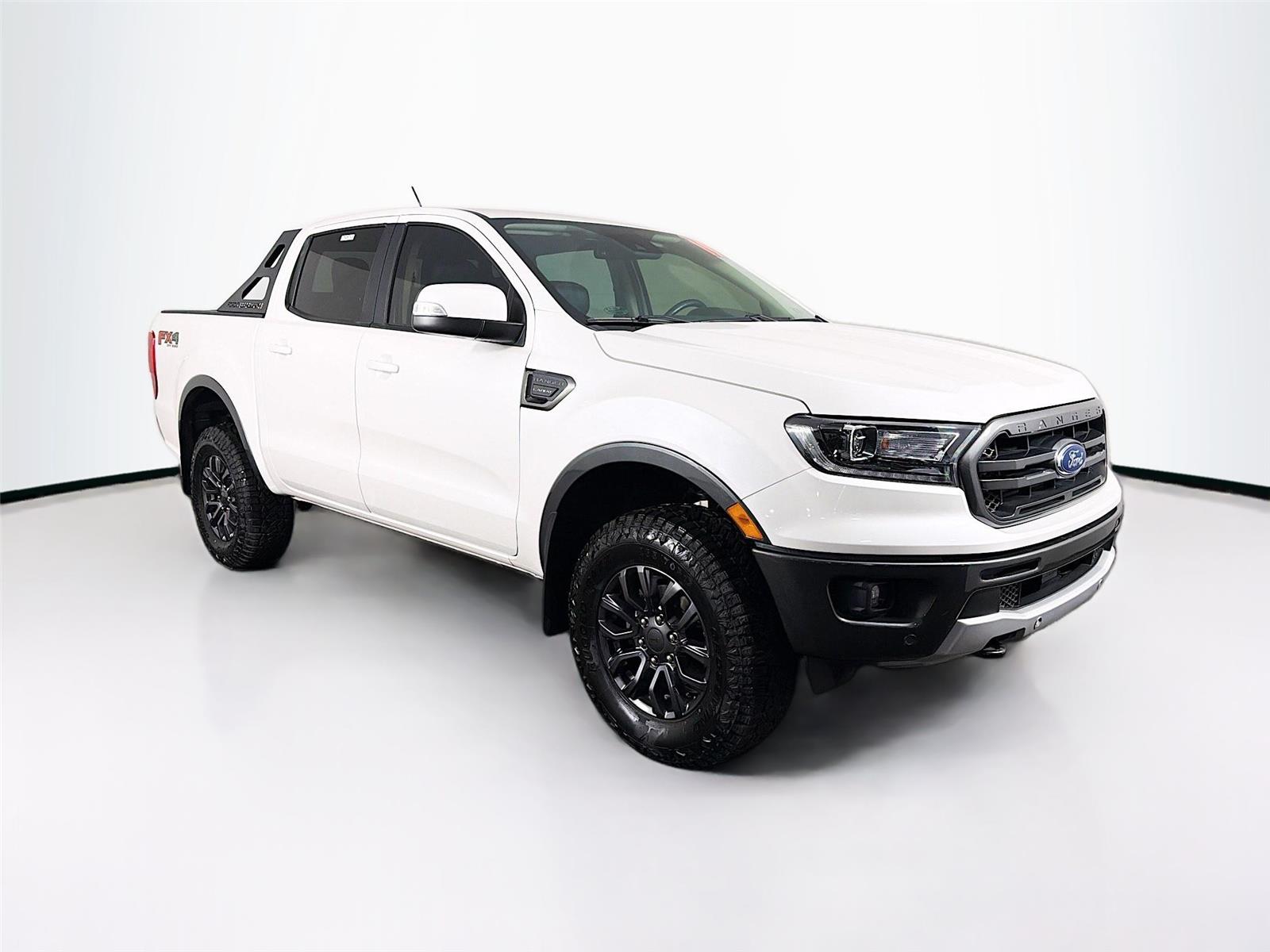White Platinum Metallic Tri-Coat 2019 Ford Ranger Lariat SuperCrew 4WD Pickup Truck Four-Wheel Drive Automatic