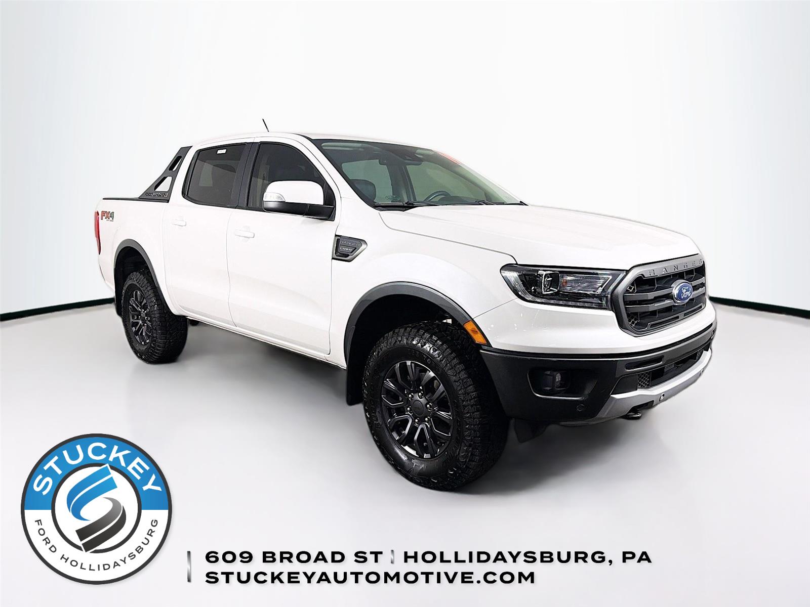 White Platinum Metallic Tri-Coat 2019 Ford Ranger Lariat SuperCrew 4WD Pickup Truck Four-Wheel Drive Automatic