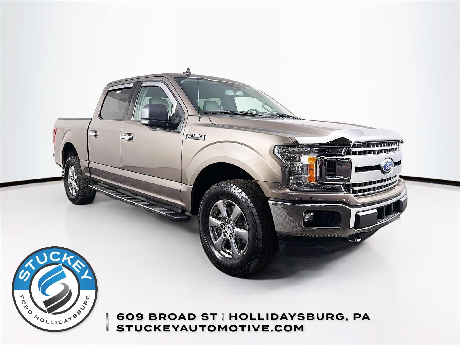 Stone Gray 2019 Ford F-150 XLT SuperCrew 4WD Pickup Truck Four-Wheel Drive Automatic