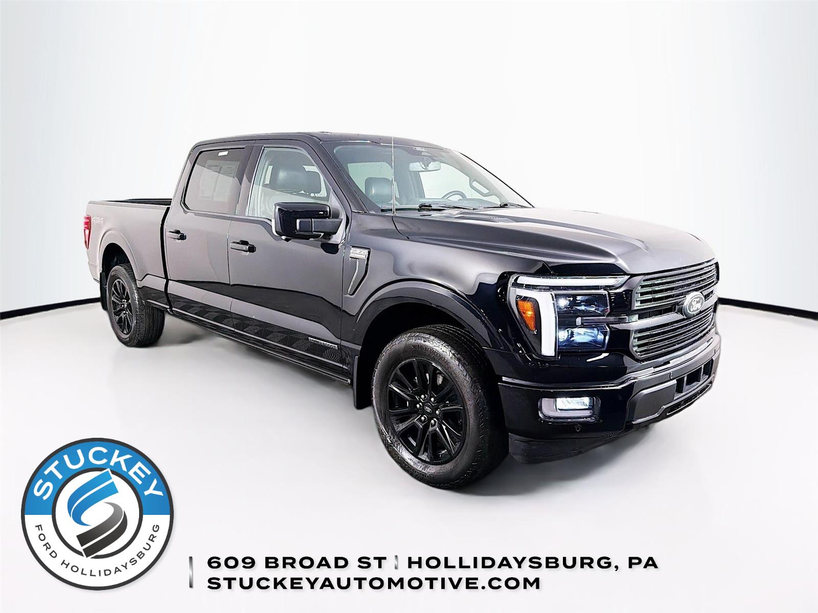 Agate Black 2024 Ford F-150 Platinum SuperCrew 4WD Pickup Truck Four-Wheel Drive Automatic