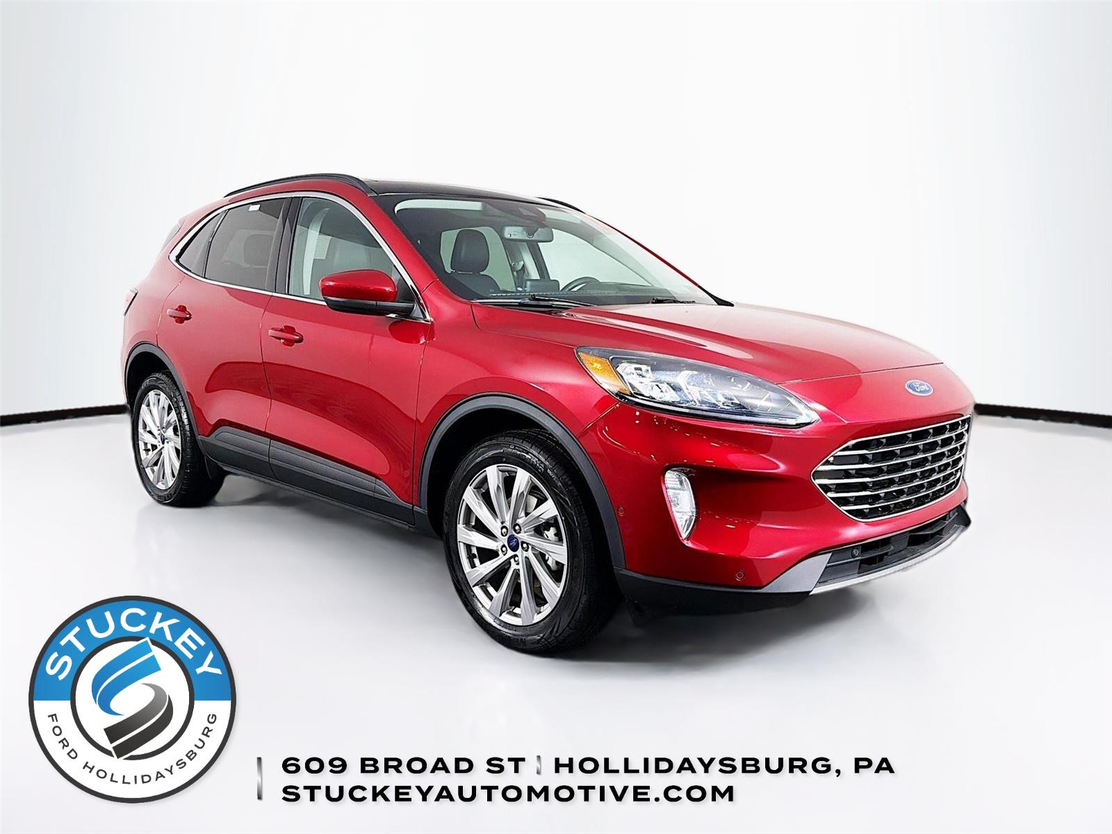 Rapid Red Metallic Tinted Clearcoat 2021 Ford Escape Titanium AWD SUV / Crossover All-Wheel Drive 8-Speed Automatic