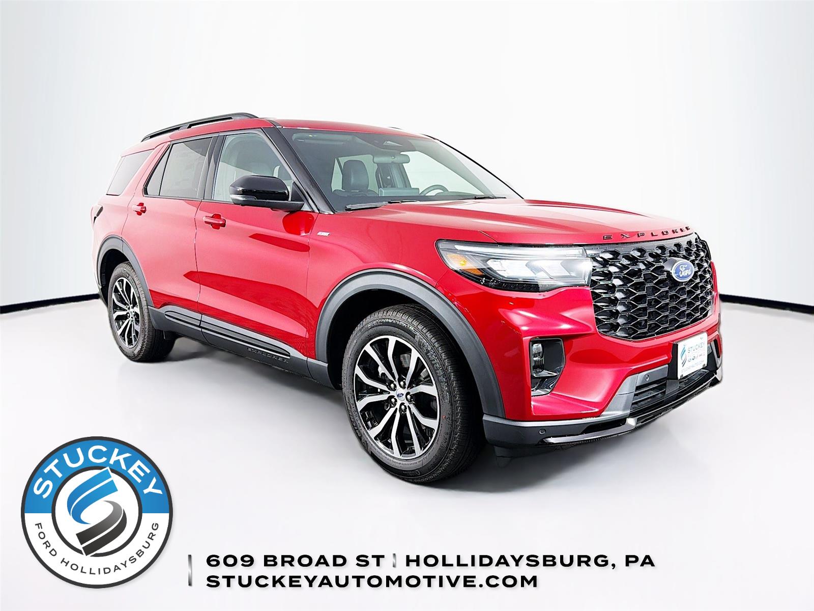 Rapid Red Metallic Tinted Clearcoat 2026 Ford Explorer ST-Line AWD SUV / Crossover All-Wheel Drive Automatic