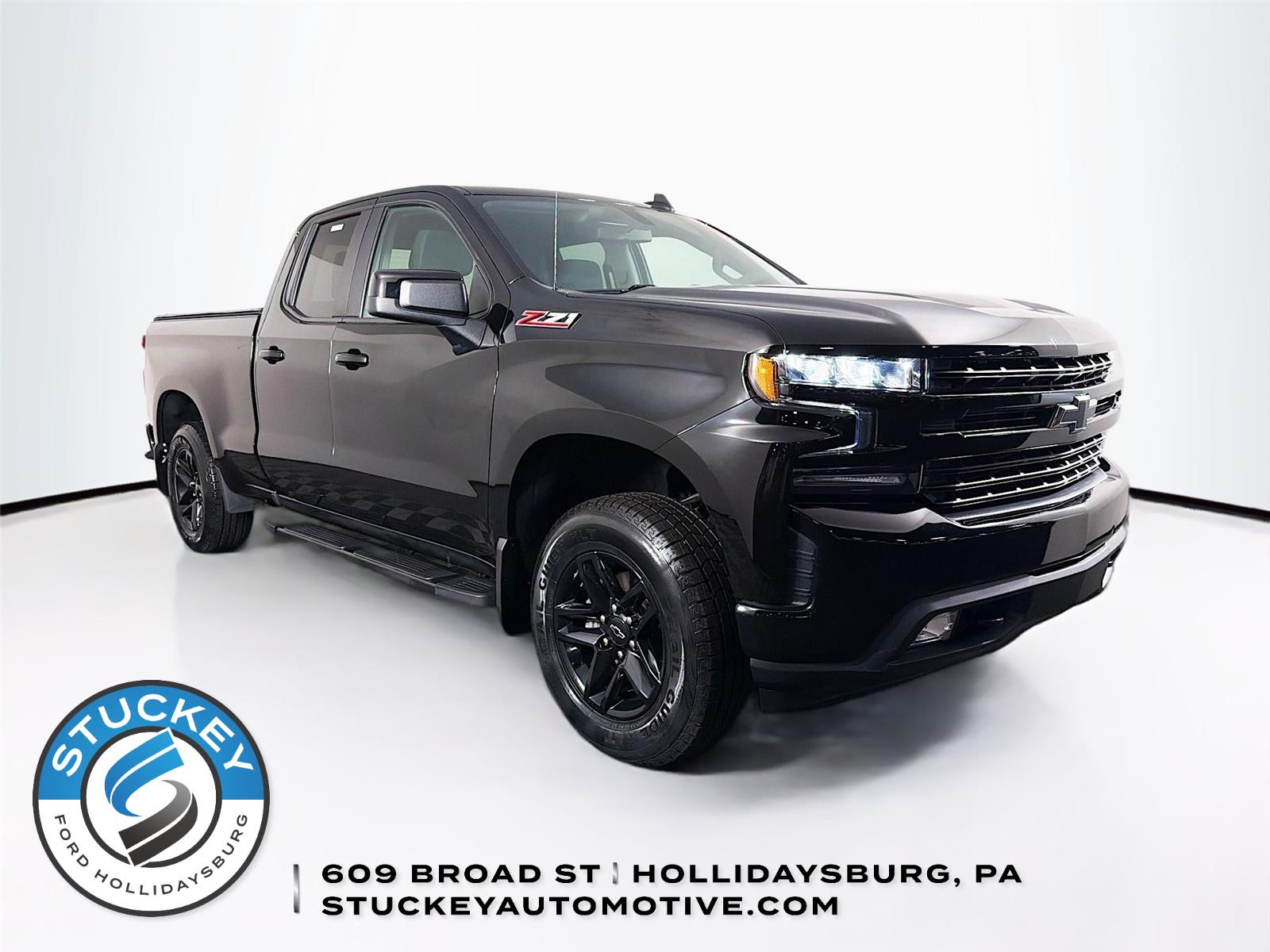 Black 2020 Chevrolet Silverado 1500 RST Double Cab 4WD Pickup Truck Four-Wheel Drive 8-Speed Automatic