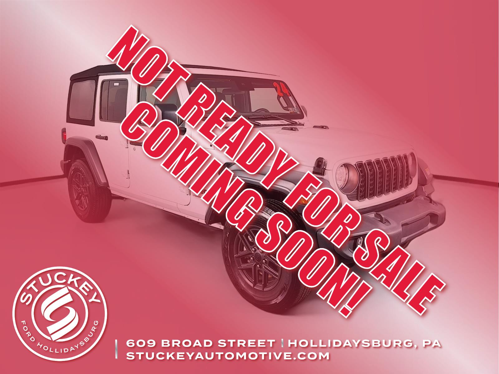 Bright White Clearcoat 2024 Jeep Wrangler Sport S 4-Door 4WD SUV / Crossover Four-Wheel Drive 8-Speed Automatic