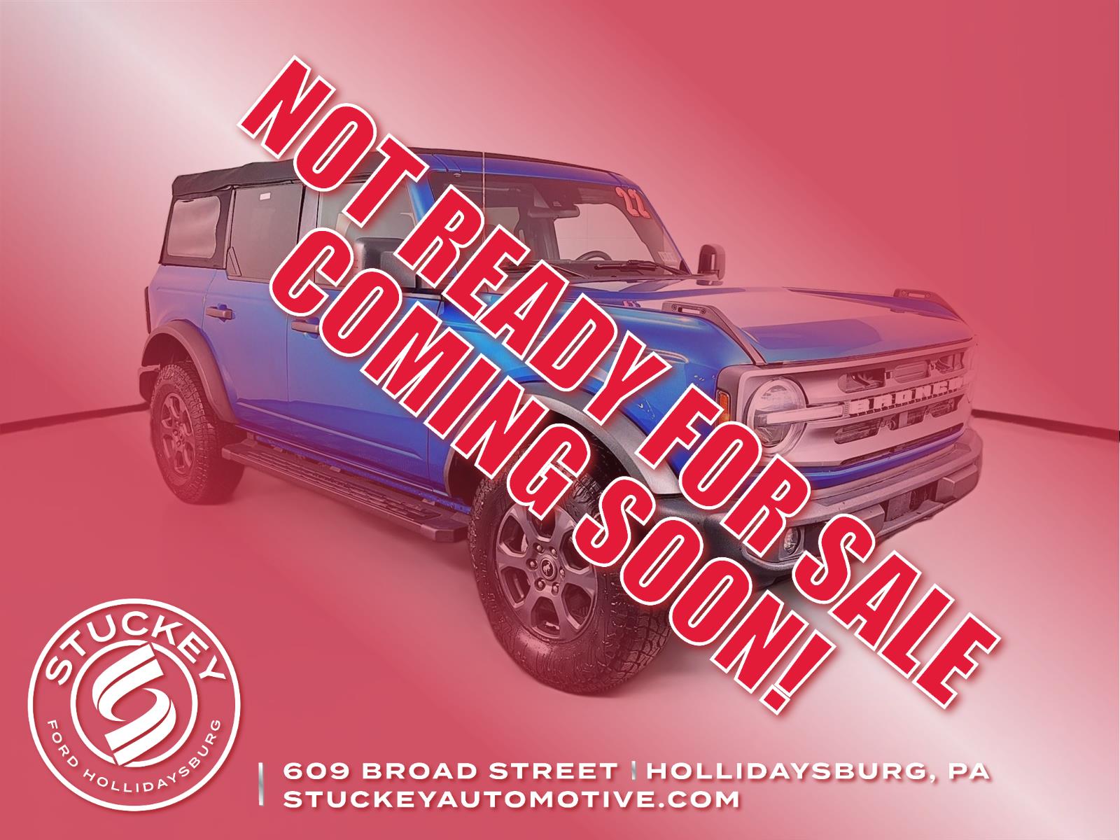 Velocity Blue 2022 Ford Bronco Big Bend 4-Door 4WD SUV / Crossover Four-Wheel Drive 7-Speed Manual