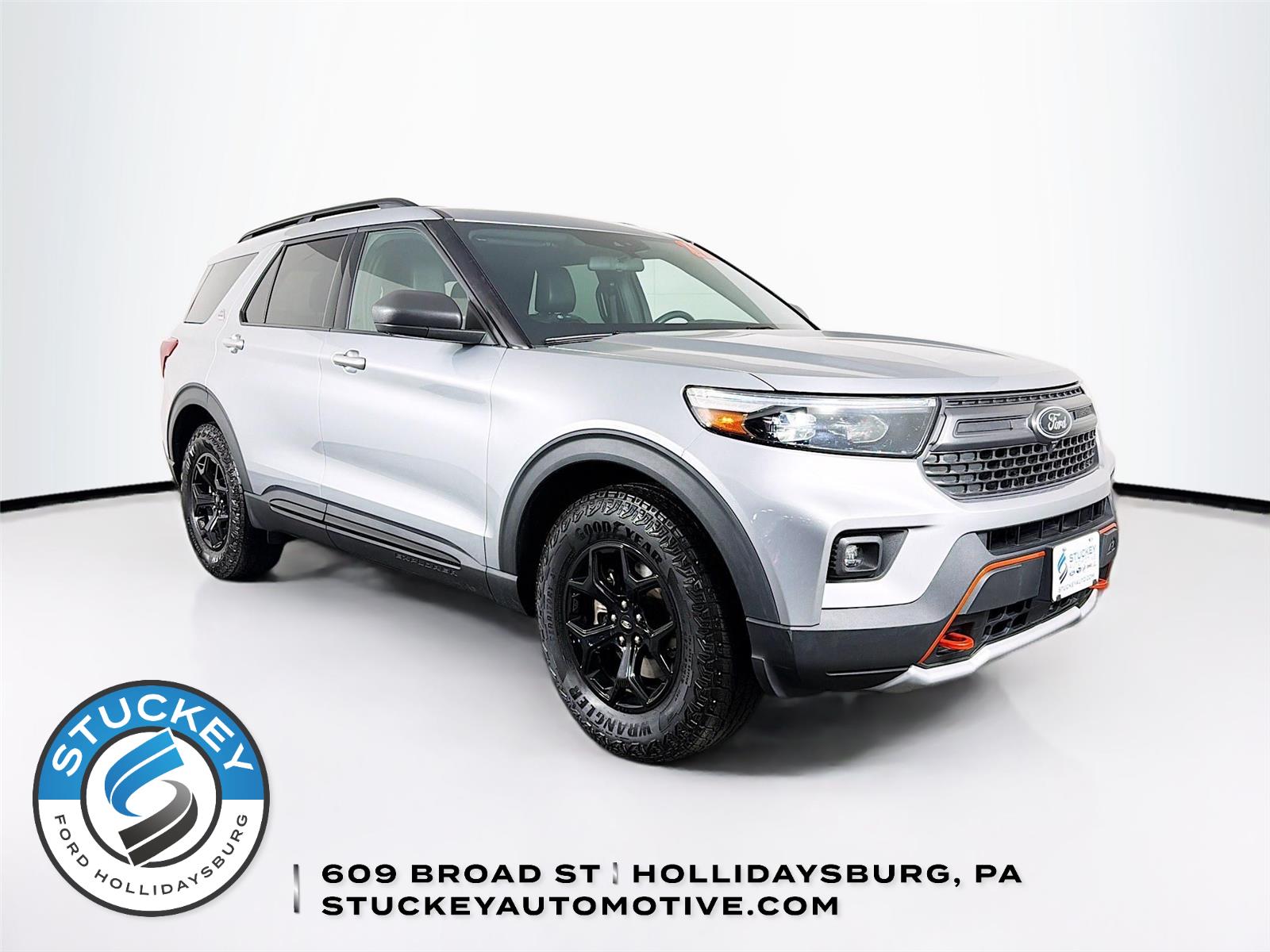 Iconic Silver 2022 Ford Explorer Timberline AWD SUV / Crossover All-Wheel Drive Automatic