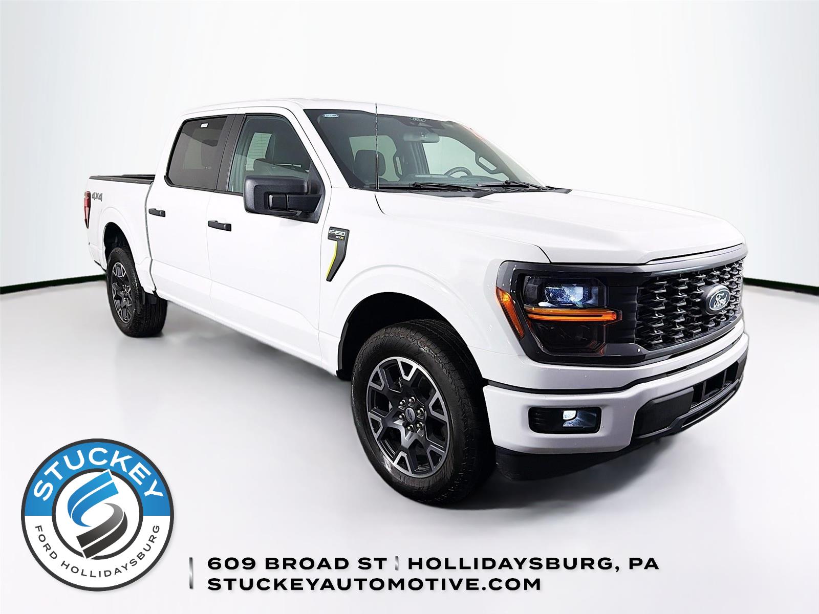 Oxford White 2024 Ford F-150 STX SuperCrew 4WD Pickup Truck Four-Wheel Drive Automatic