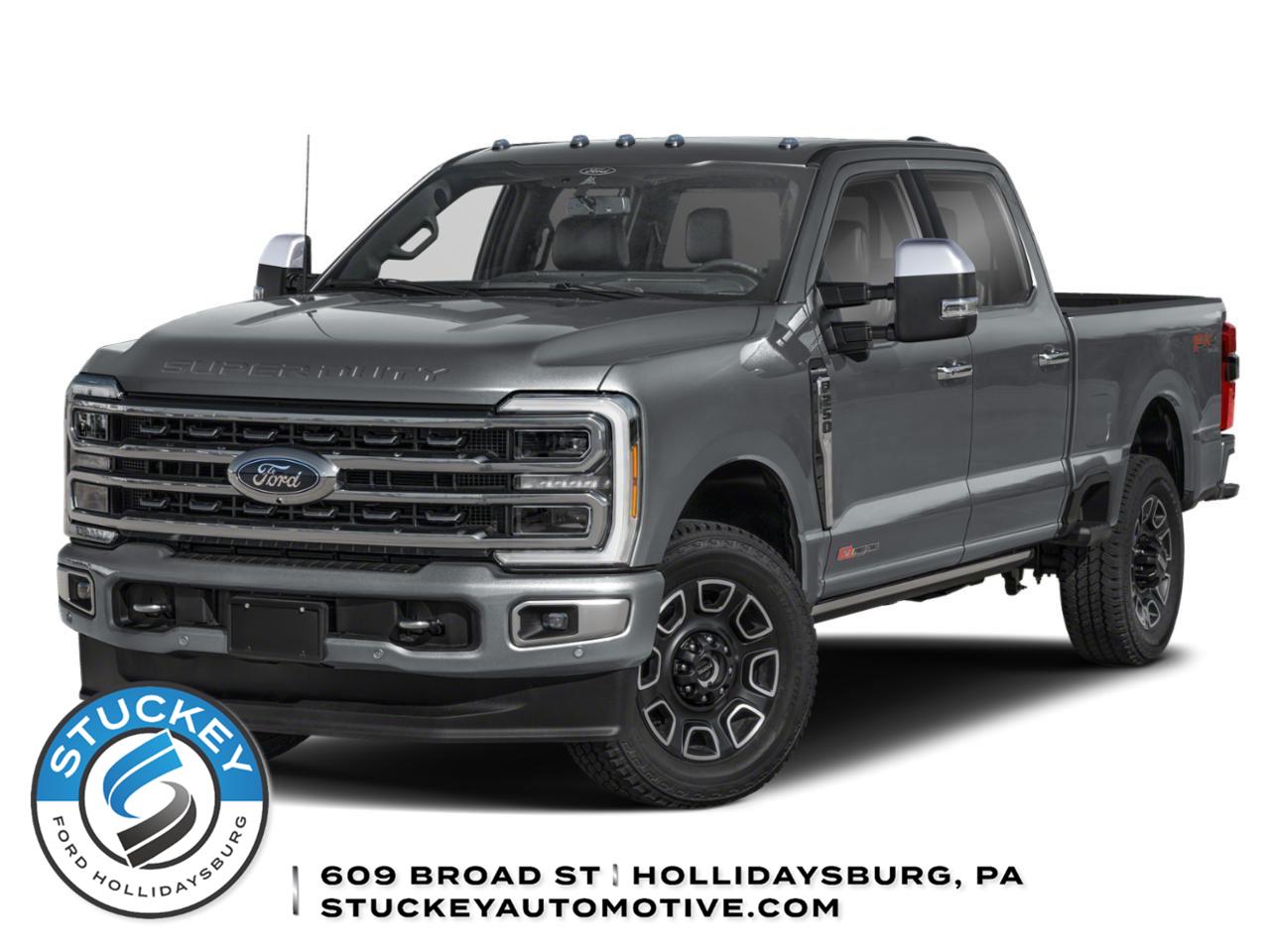 Agate Black 2024 Ford F-250 Super Duty Platinum Crew Cab 4WD Pickup Truck Four-Wheel Drive Automatic