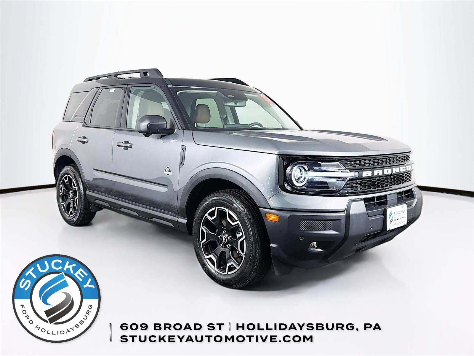 Carbonized Gray 2025 Ford Bronco Sport Outer Banks AWD SUV / Crossover All-Wheel Drive 8-Speed Automatic