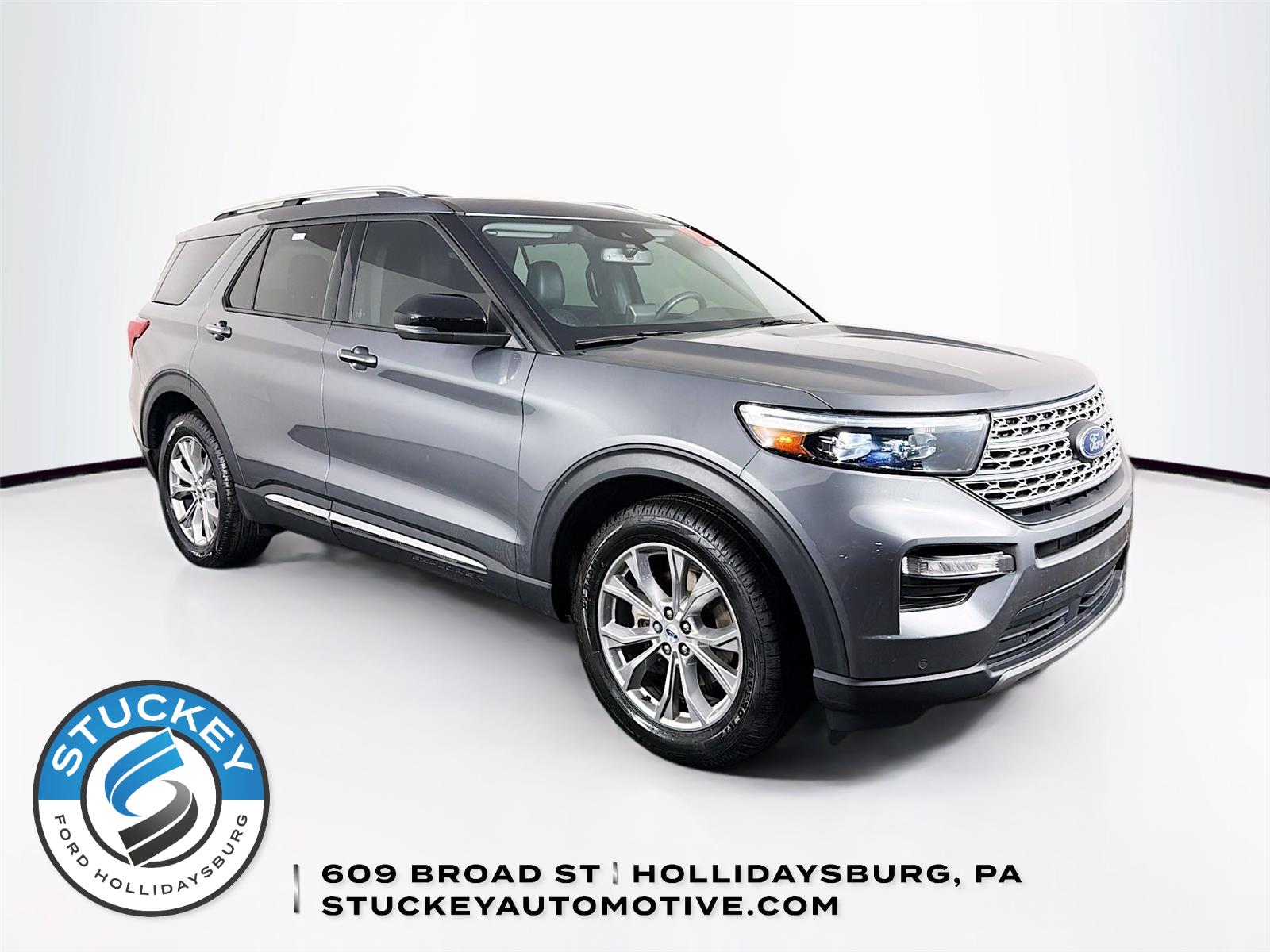 Carbonized Gray 2023 Ford Explorer Limited AWD SUV / Crossover All-Wheel Drive Automatic