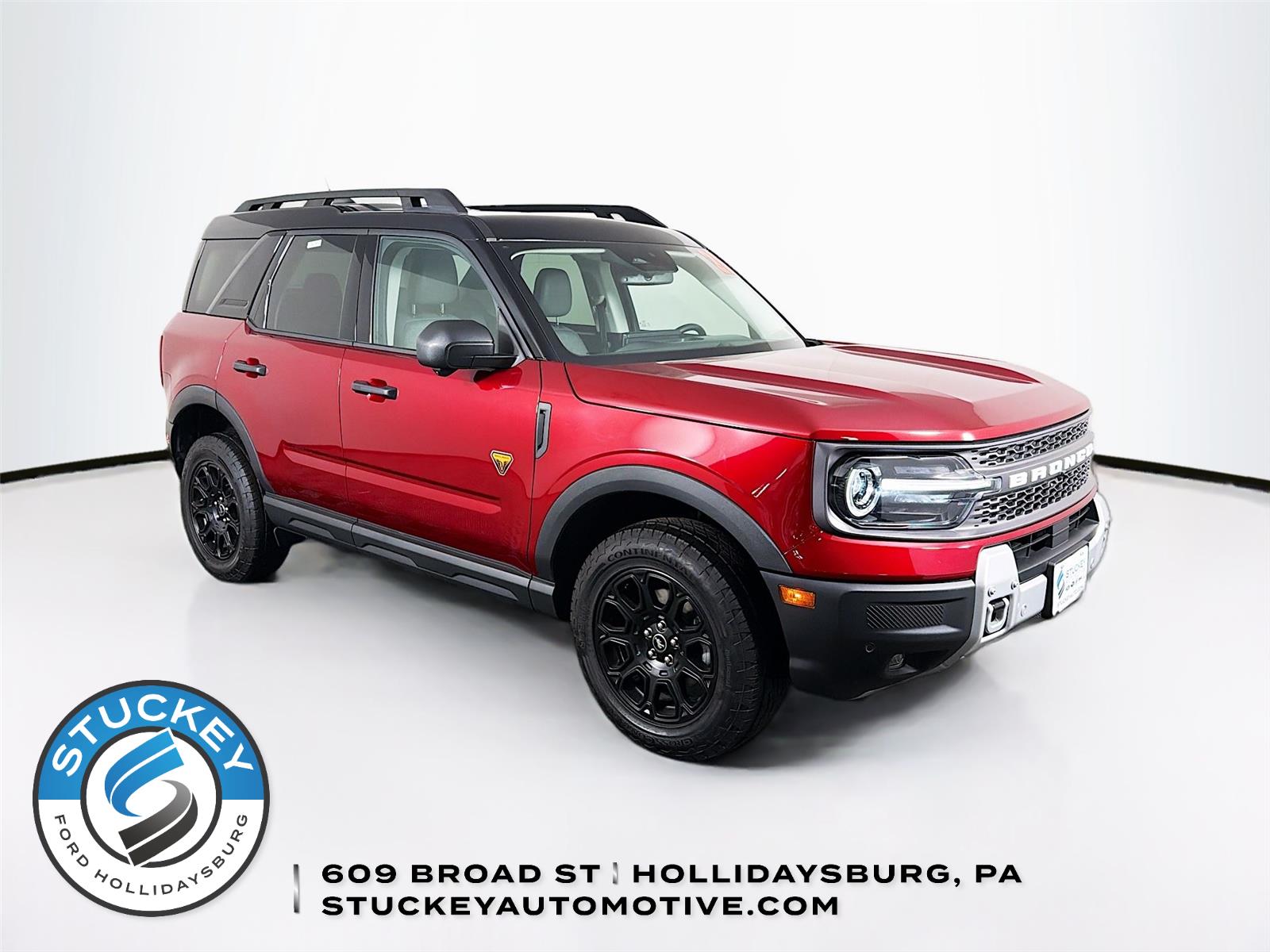 Ruby Red Metallic Tinted Clearcoat 2025 Ford Bronco Sport Badlands AWD SUV / Crossover All-Wheel Drive 8-Speed Automatic