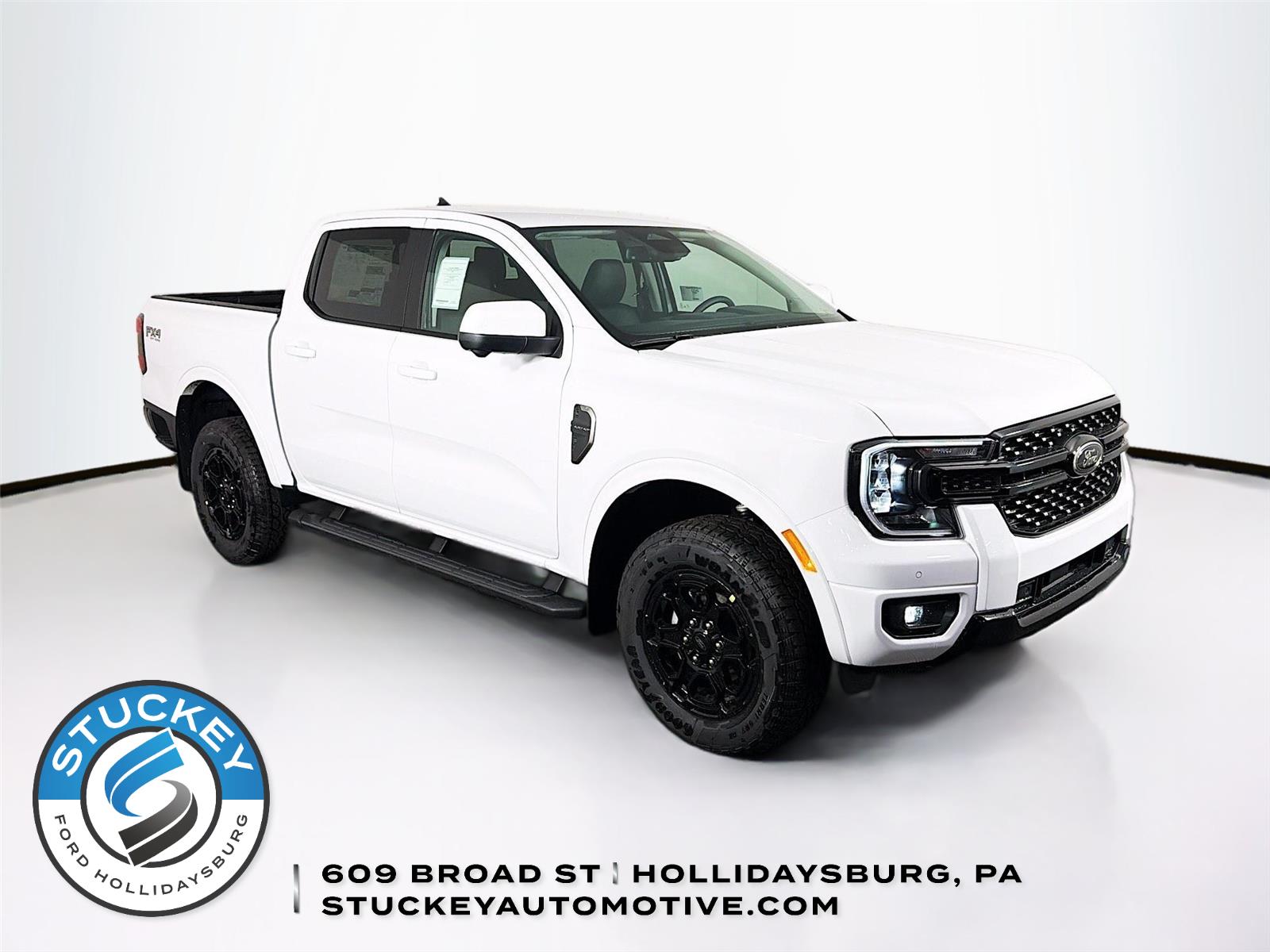 Oxford White 2026 Ford Ranger Lariat SuperCrew 4WD Pickup Truck Four-Wheel Drive Automatic