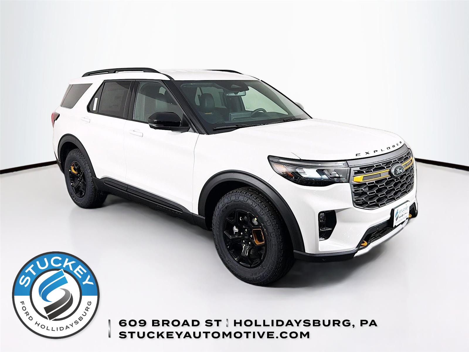 Star White Metallic Tri-Coat 2026 Ford Explorer Tremor AWD SUV / Crossover All-Wheel Drive Automatic