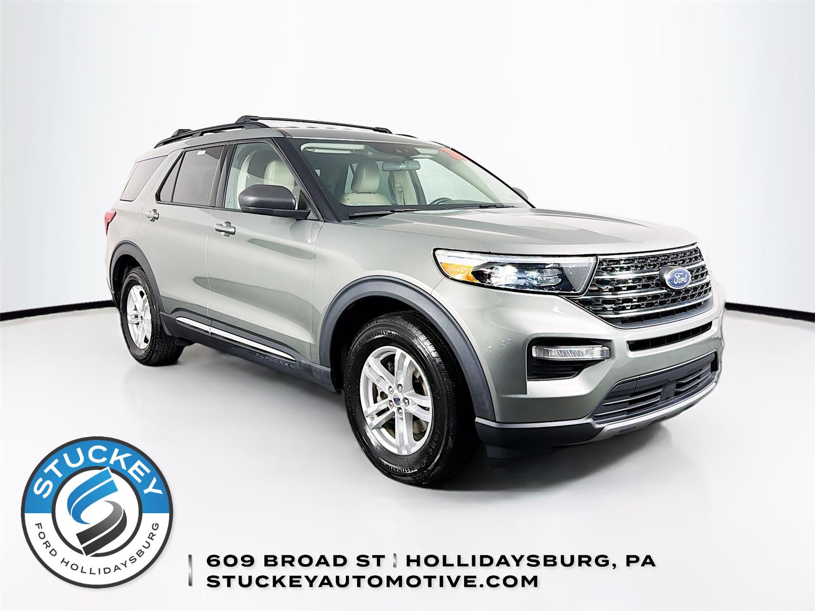 Silver Spruce 2020 Ford Explorer XLT AWD SUV / Crossover All-Wheel Drive Automatic
