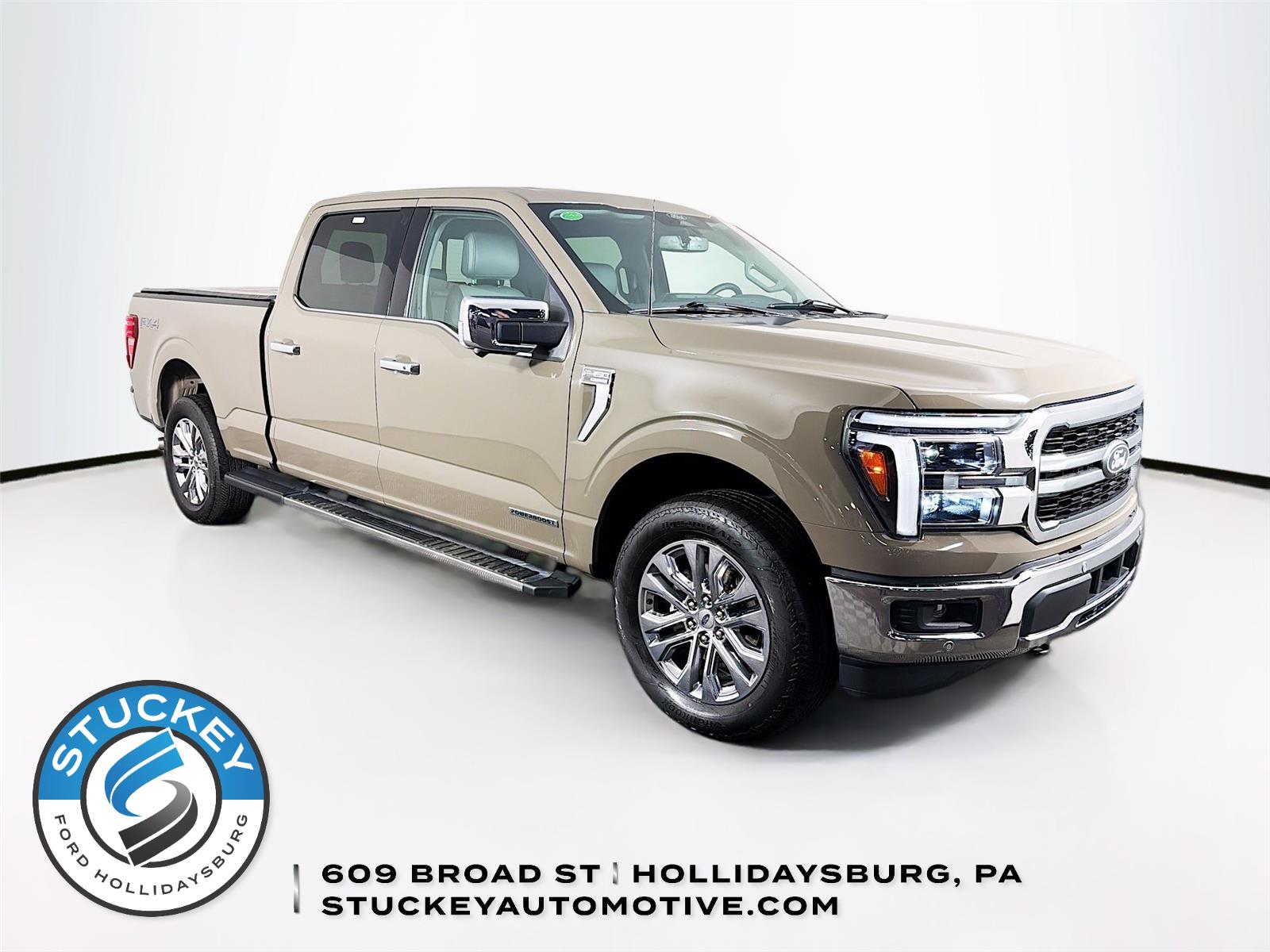 Marsh Gray 2025 Ford F-150 Lariat SuperCrew 4WD Pickup Truck Four-Wheel Drive Automatic