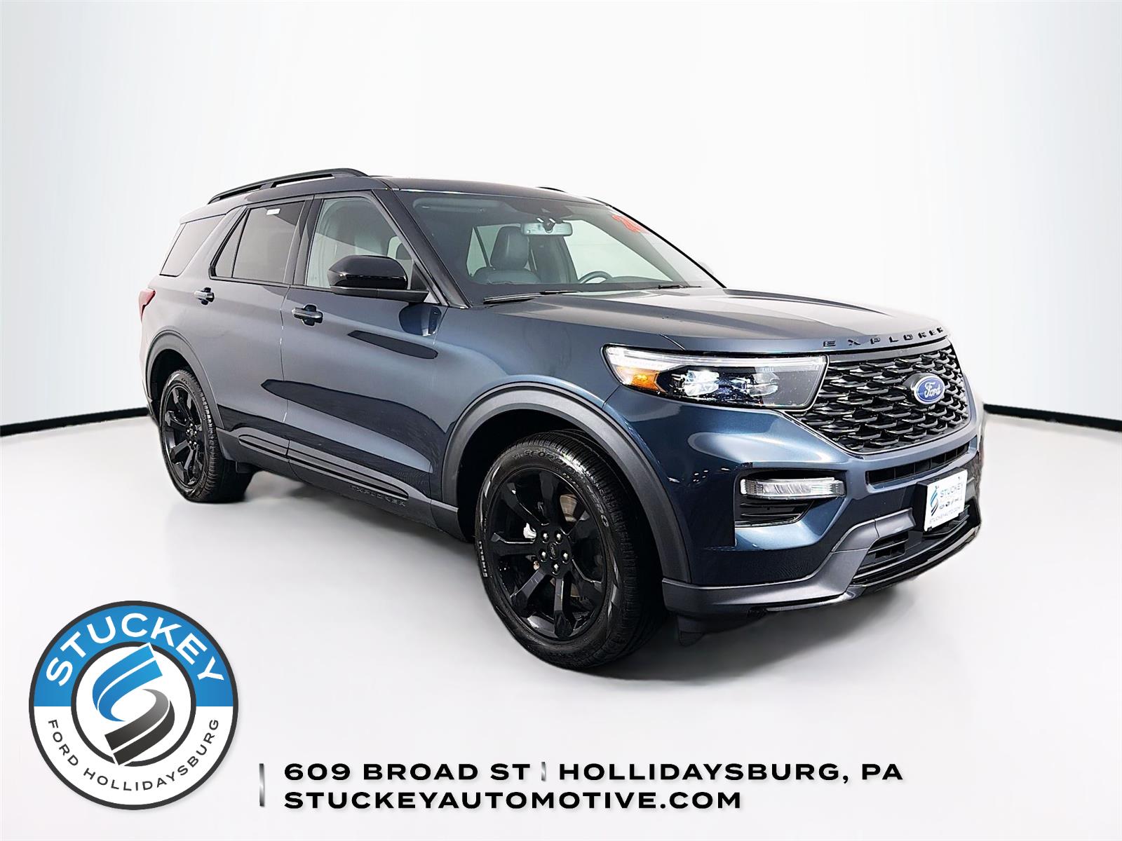 Stone Blue 2024 Ford Explorer ST-Line AWD SUV / Crossover All-Wheel Drive Automatic