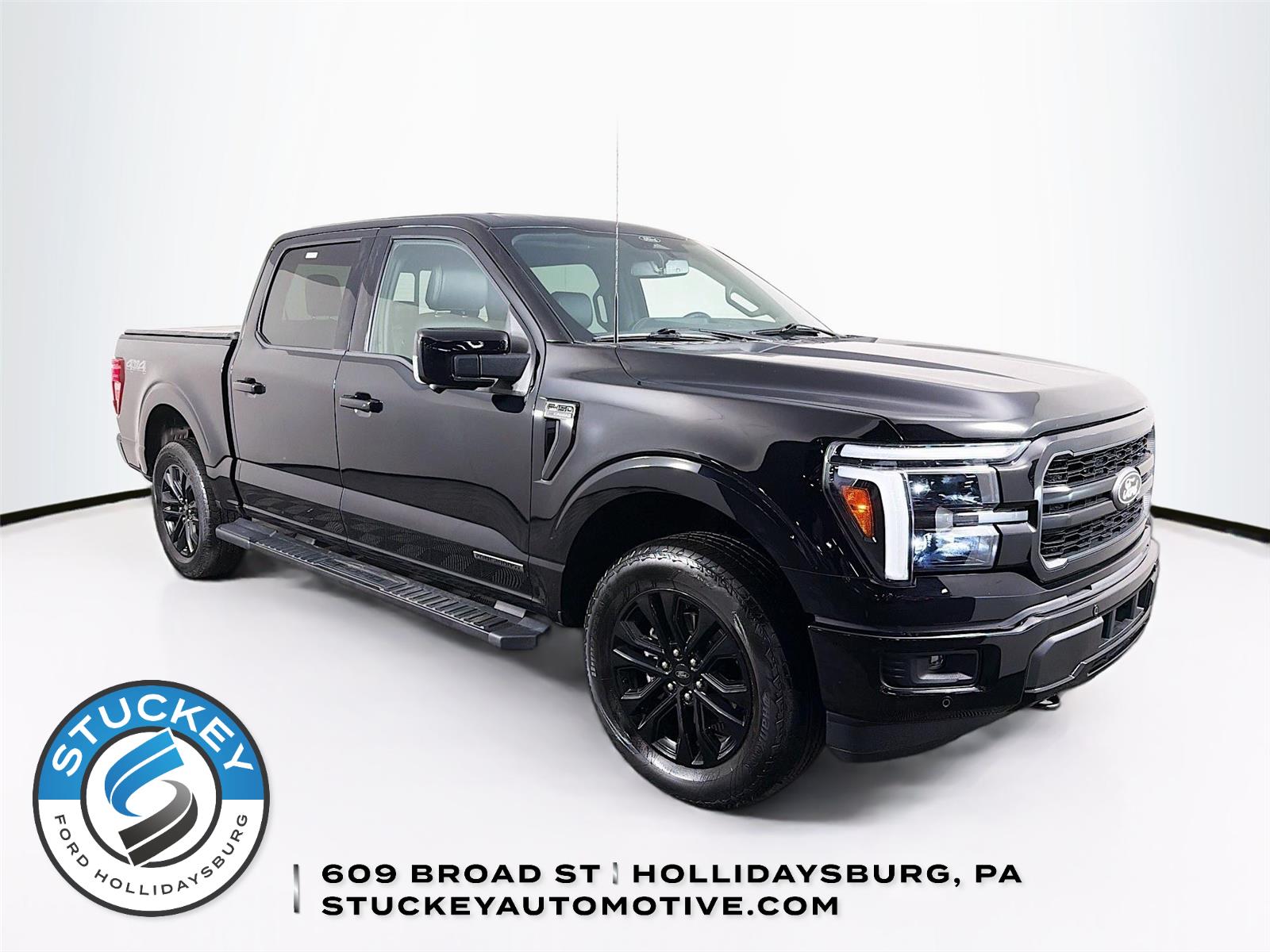 Agate Black 2025 Ford F-150 Lariat SuperCrew 4WD Pickup Truck Four-Wheel Drive Automatic