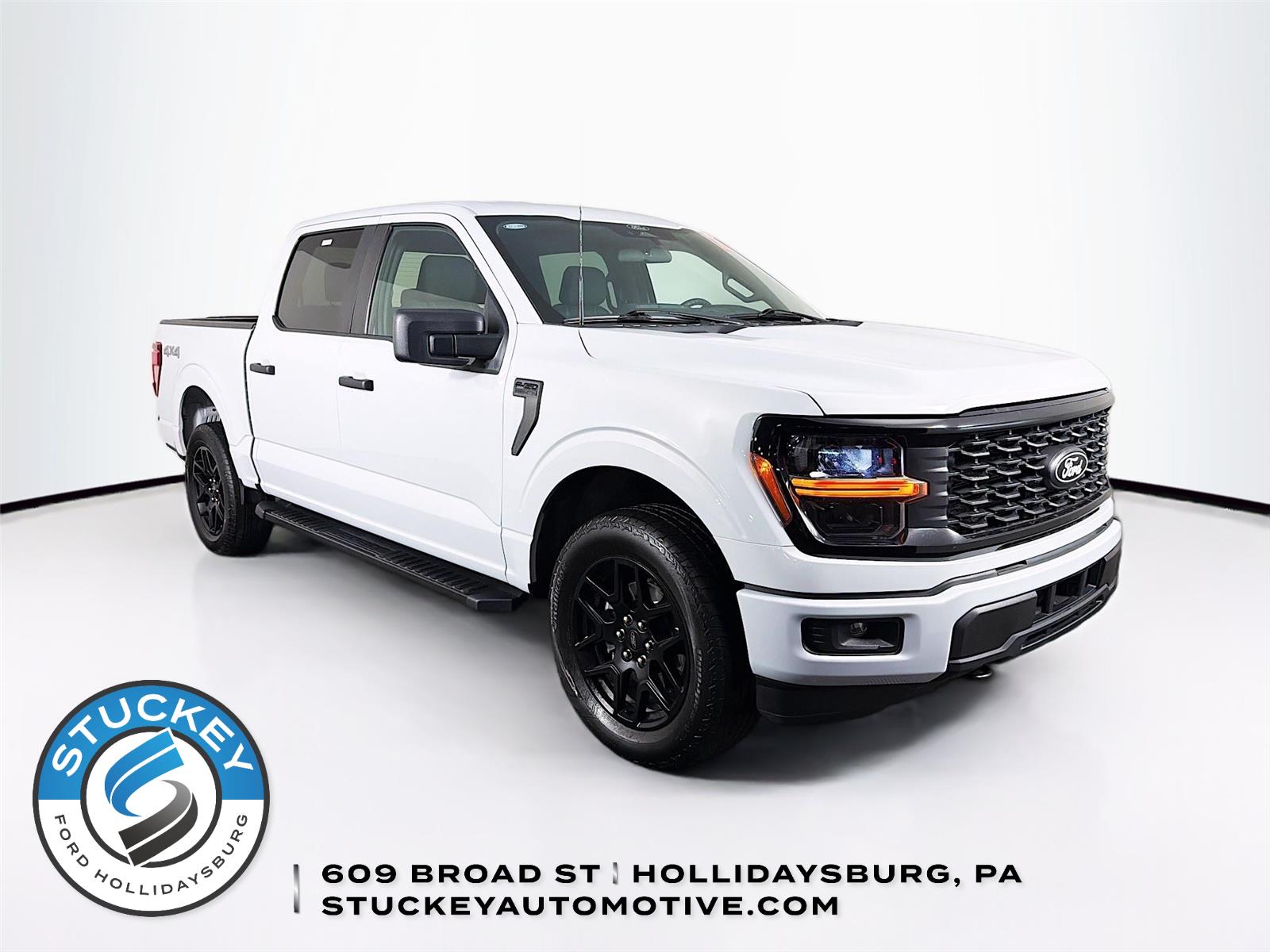 Space White 2025 Ford F-150 Pickup Truck Four-Wheel Drive Automatic