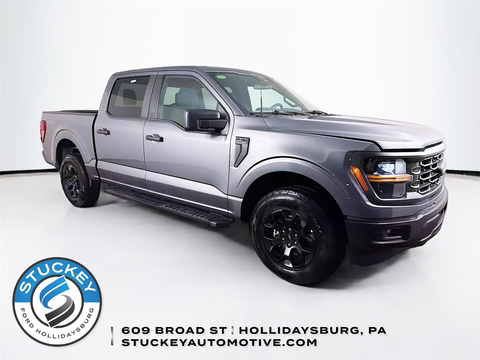 Carbonized Gray 2024 Ford F-150 STX SuperCrew 4WD Pickup Truck Four-Wheel Drive Automatic