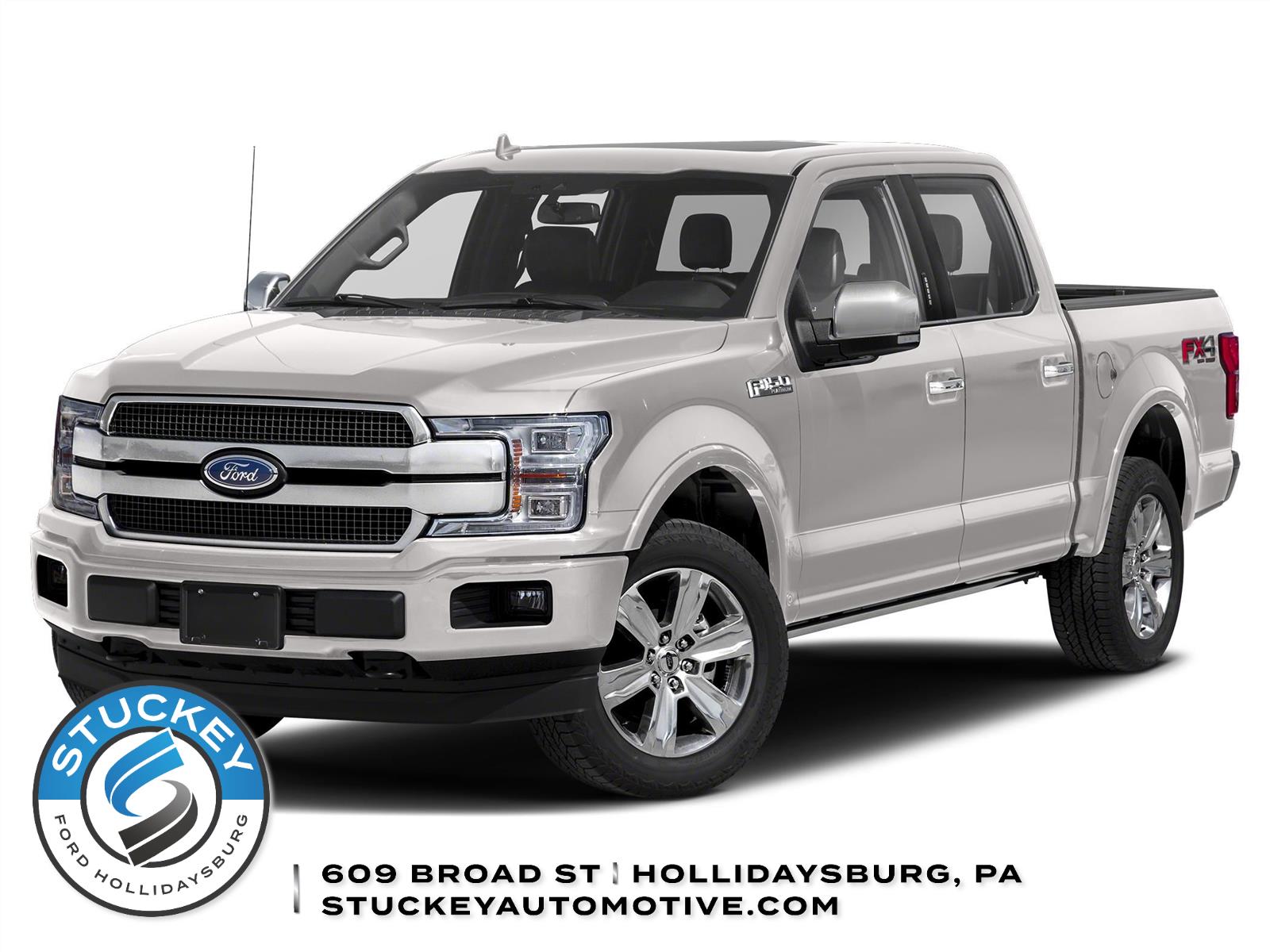 White Platinum Metallic Tri-Coat 2018 Ford F-150 Platinum SuperCrew 4WD Pickup Truck Four-Wheel Drive Automatic