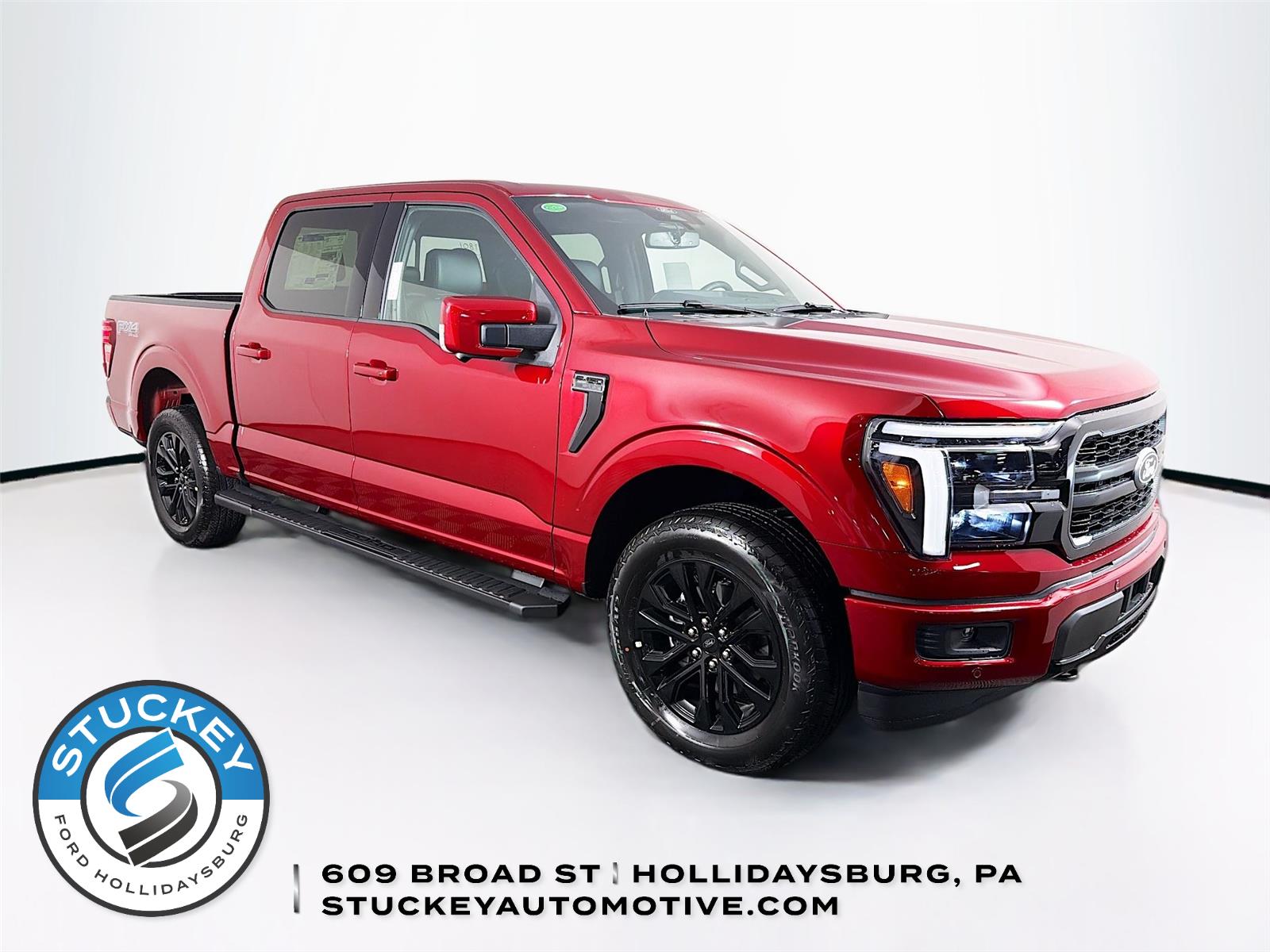 Ruby Red Metallic Tinted Clearcoat 2026 Ford F-150 Lariat SuperCrew 4WD Pickup Truck Four-Wheel Drive Automatic