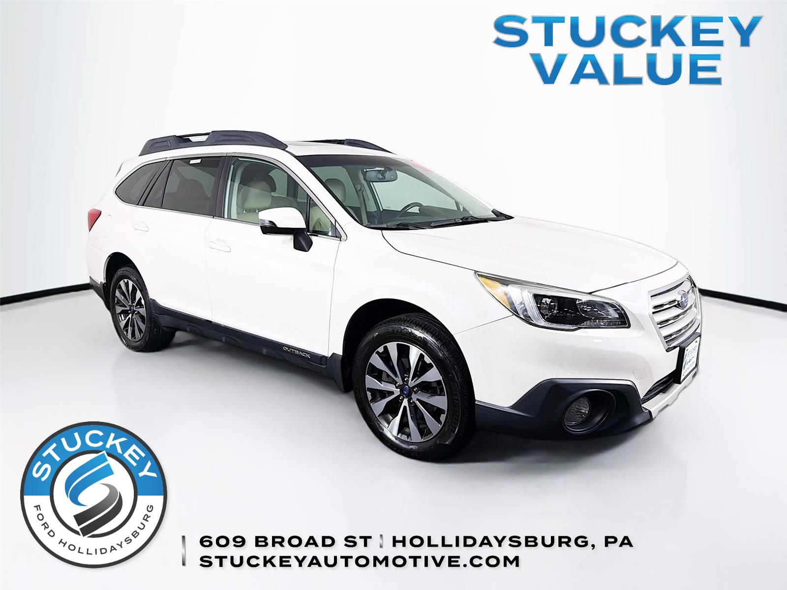 Crystal White Pearl 2017 Subaru Outback Wagon All-Wheel Drive Continuously Variable Transmission