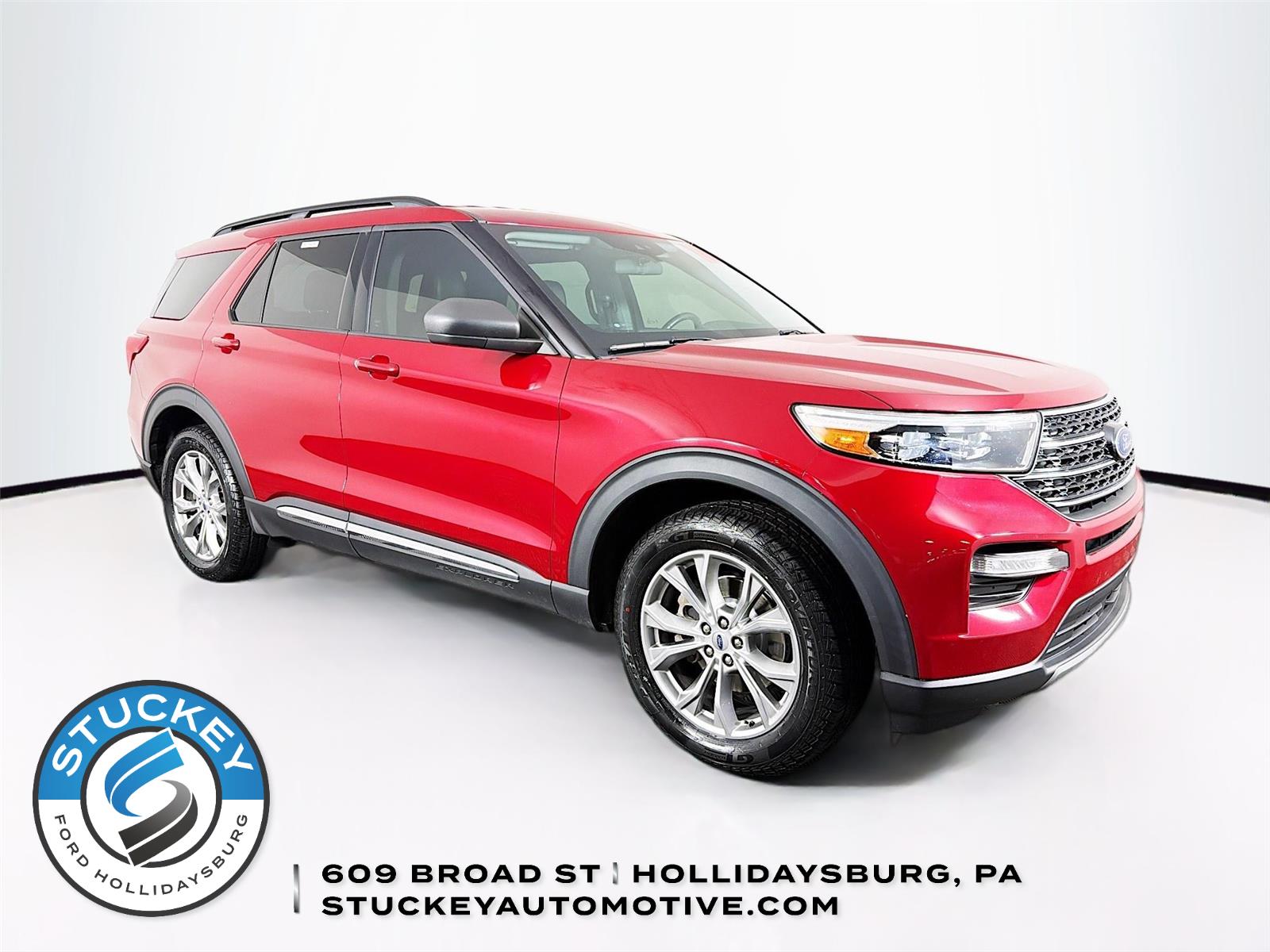 Rapid Red Metallic Tinted Clearcoat 2020 Ford Explorer XLT AWD SUV / Crossover All-Wheel Drive Automatic