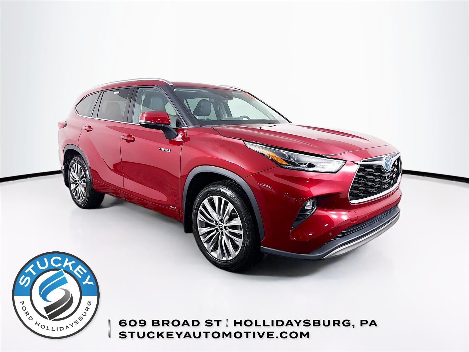 Red (Ruby Flare Pearl) 2021 Toyota Highlander Hybrid SUV / Crossover All-Wheel Drive Continuously Variable Transmission