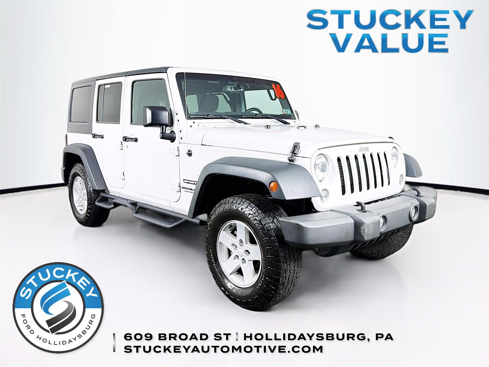 Bright White Clearcoat 2016 Jeep Wrangler SUV / Crossover Four-Wheel Drive 5-Speed Automatic