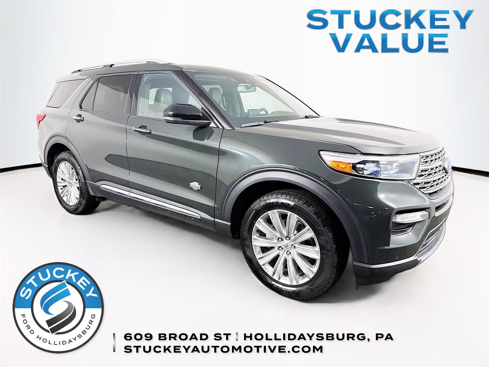 Forged Green 2022 Ford Explorer SUV / Crossover All-Wheel Drive Automatic