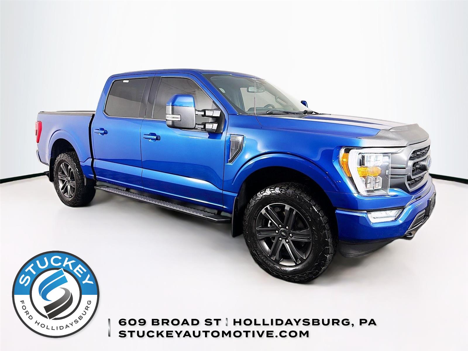 Atlas Blue 2022 Ford F-150 Pickup Truck Four-Wheel Drive Automatic