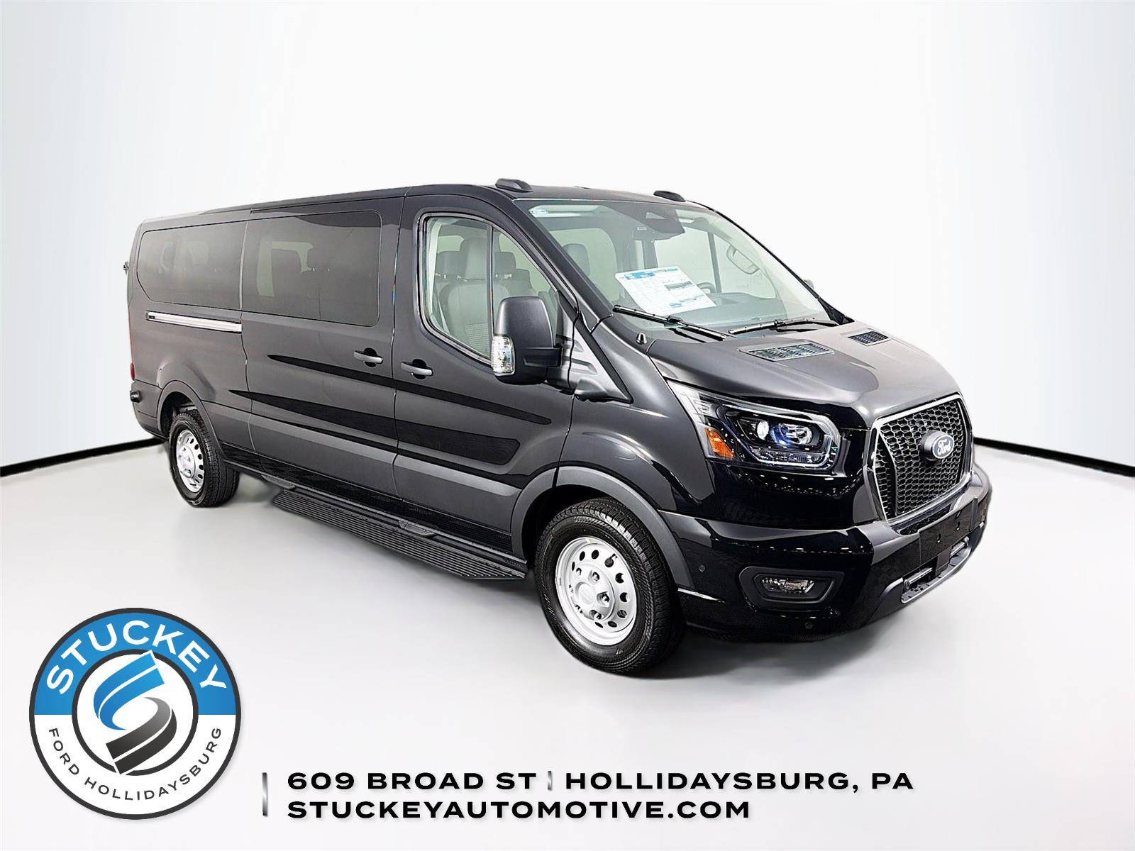Agate Black 2026 Ford Transit Passenger Van All-Wheel Drive Automatic