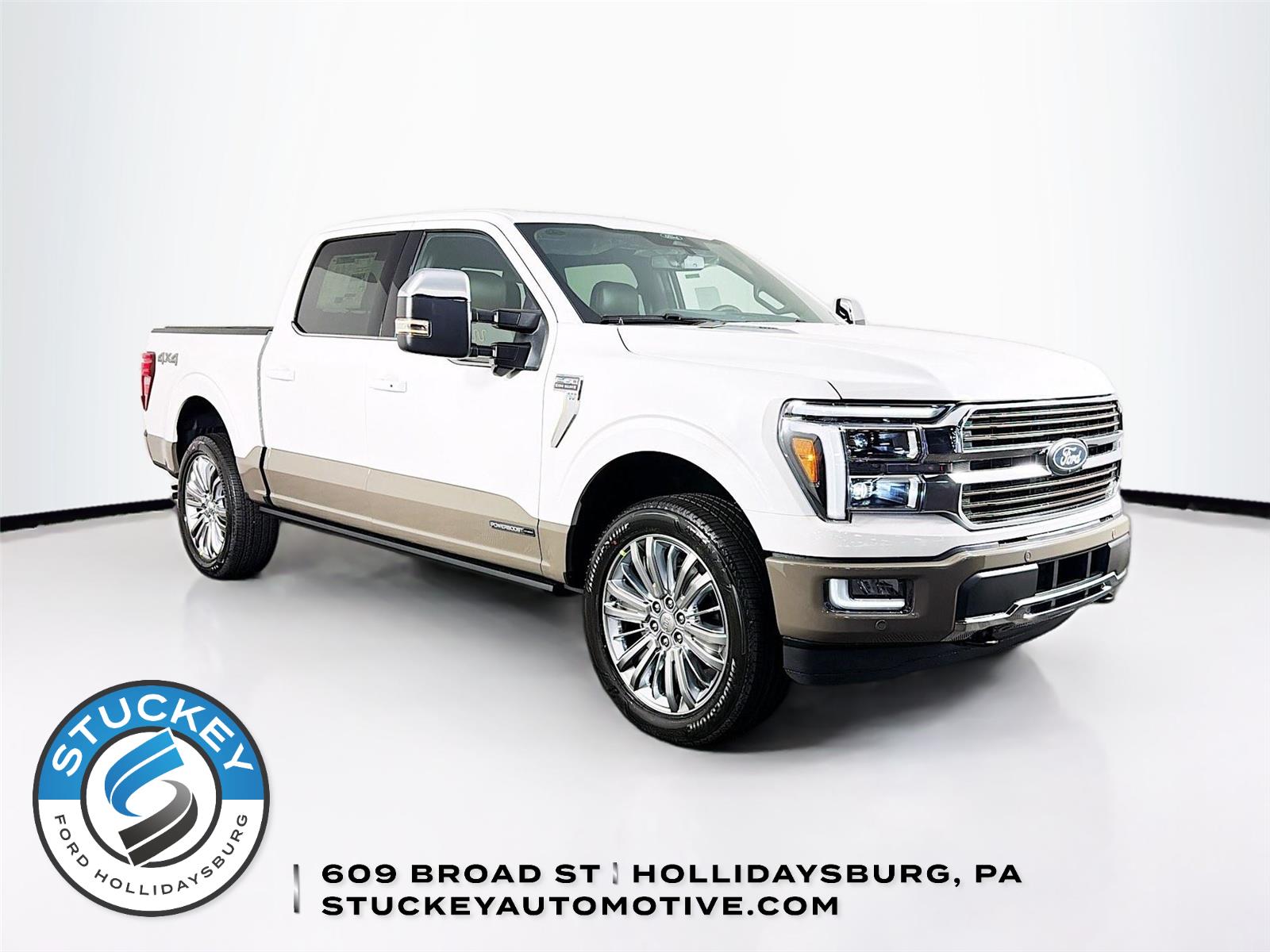 Star White Metallic Tri-Coat/Marsh Gray 2026 Ford F-150 Pickup Truck Four-Wheel Drive Automatic