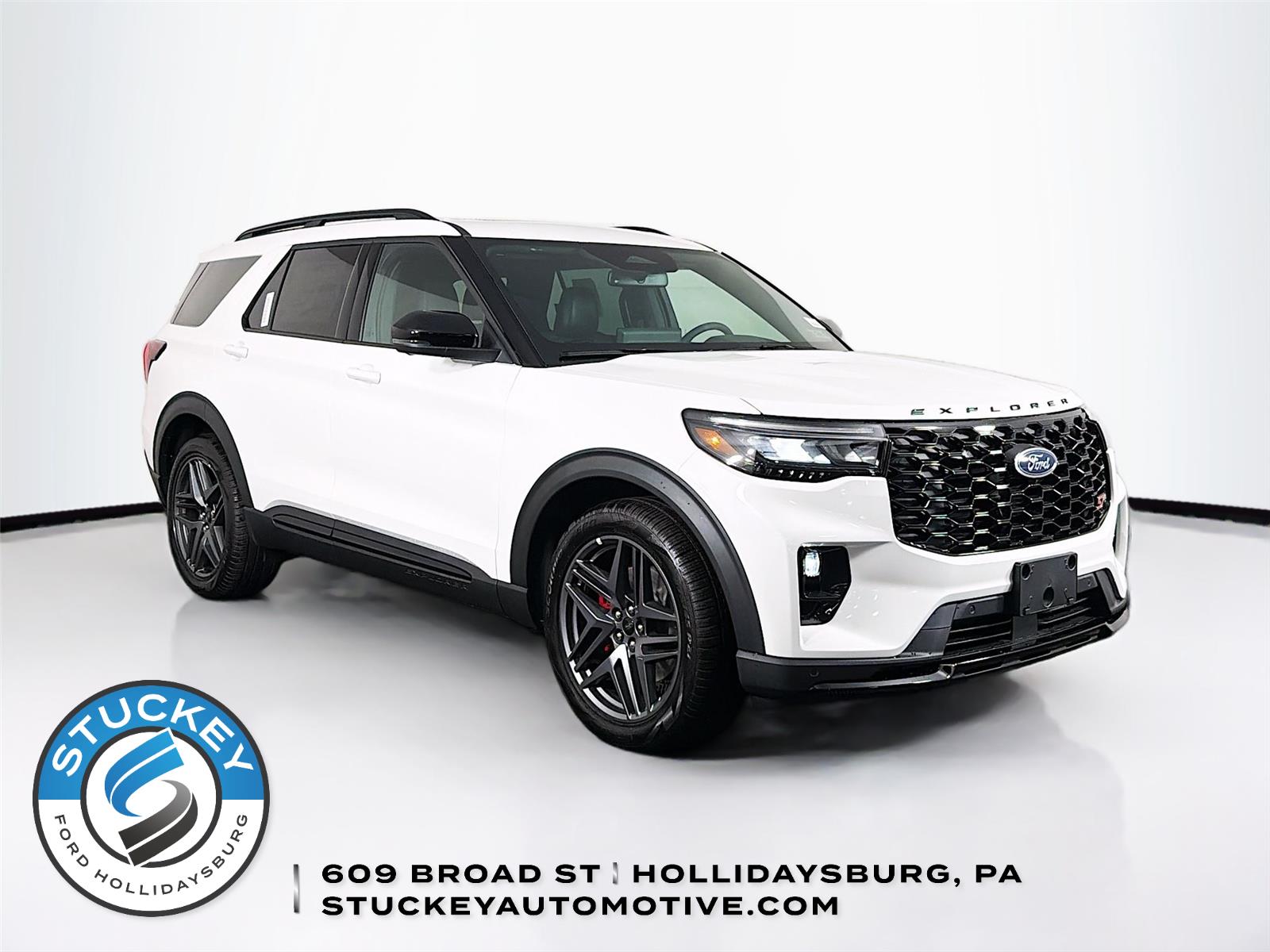 Star White Metallic Tri-Coat 2026 Ford Explorer SUV / Crossover All-Wheel Drive Automatic