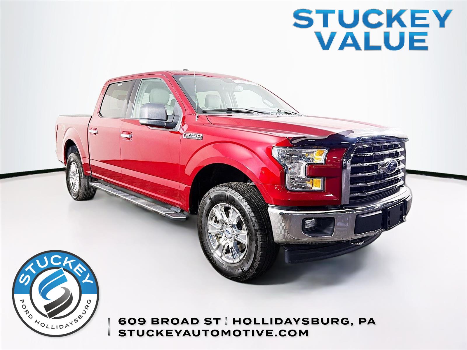 Ruby Red Metallic Tinted Clearcoat 2017 Ford F-150 Pickup Truck Four-Wheel Drive 6-Speed Automatic