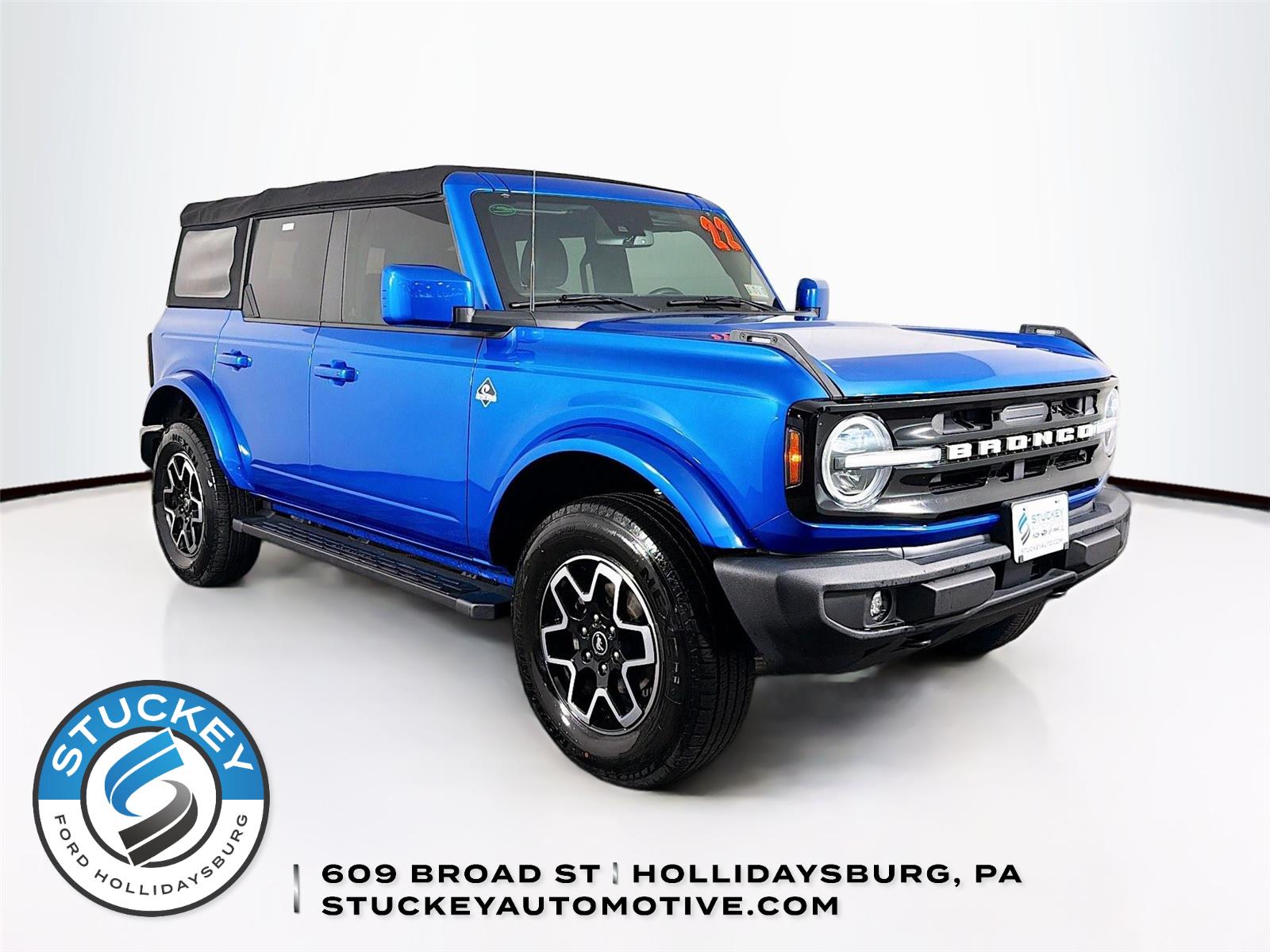 Velocity Blue 2022 Ford Bronco SUV / Crossover Four-Wheel Drive Automatic