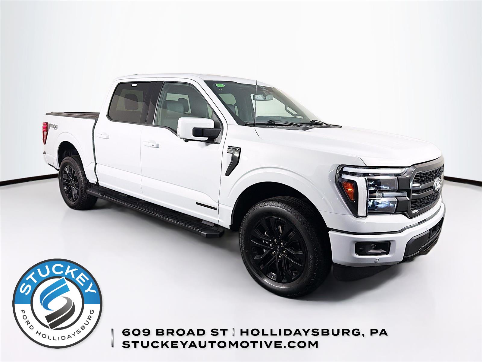 Space White 2025 Ford F-150 Pickup Truck Four-Wheel Drive Automatic