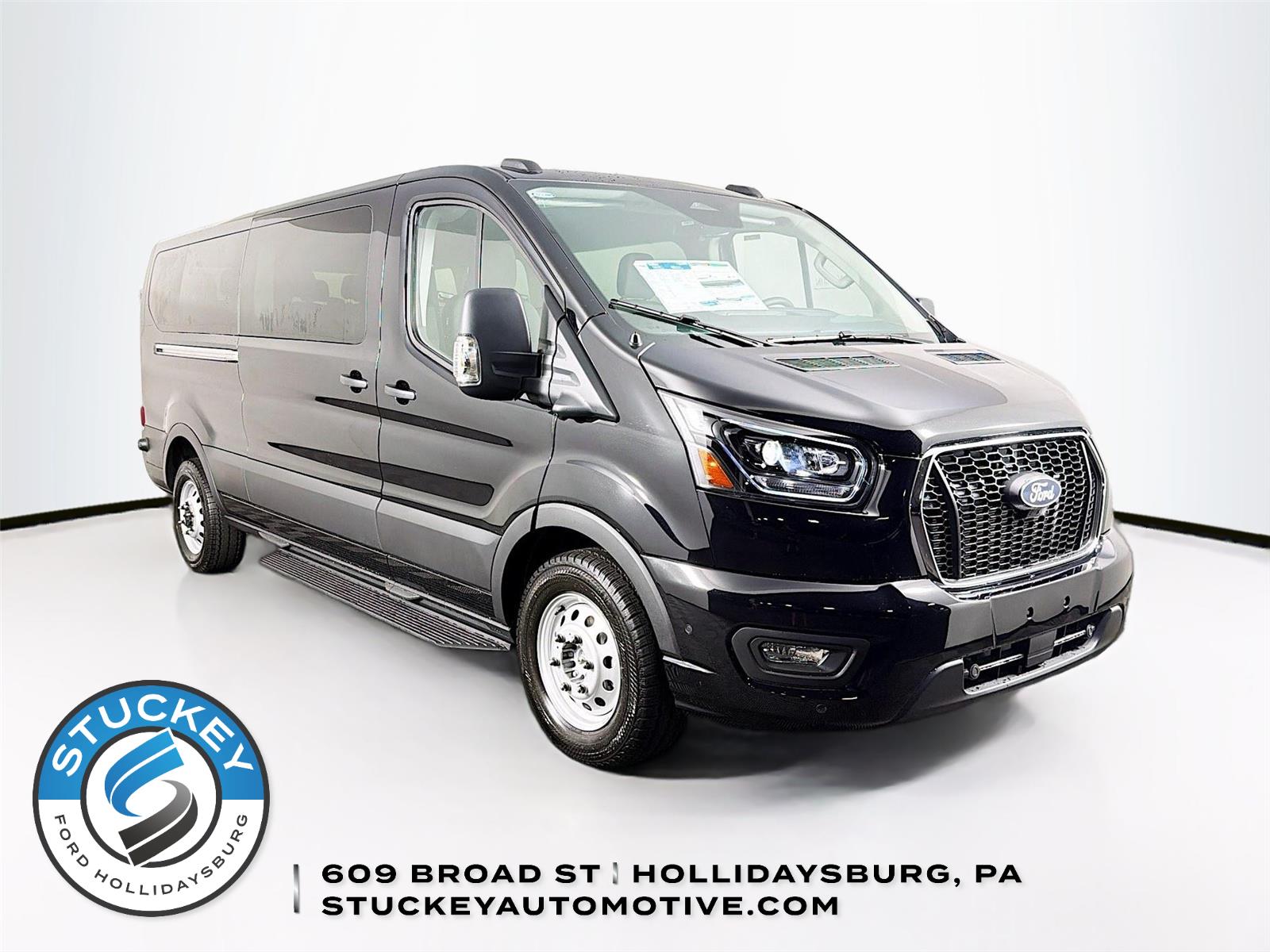 Agate Black 2026 Ford Transit Passenger Van All-Wheel Drive 