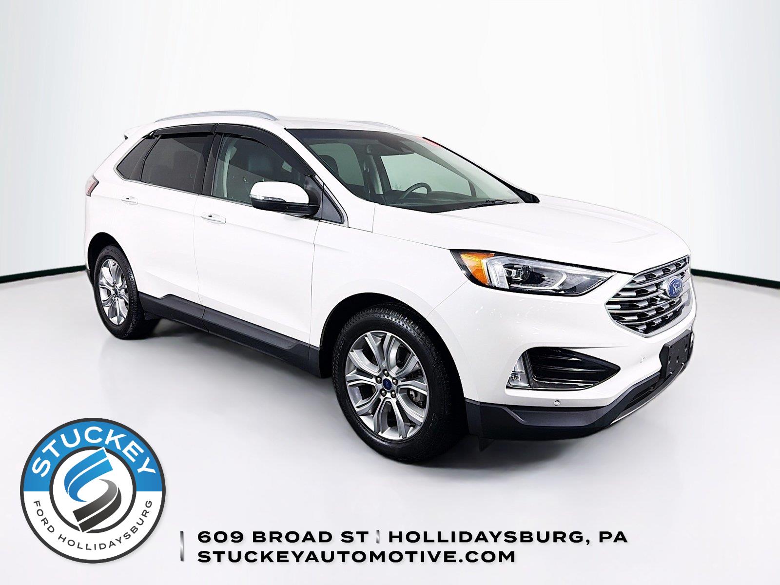 Star White Metallic Tri-Coat 2020 Ford Edge SUV / Crossover All-Wheel Drive 8-Speed Automatic
