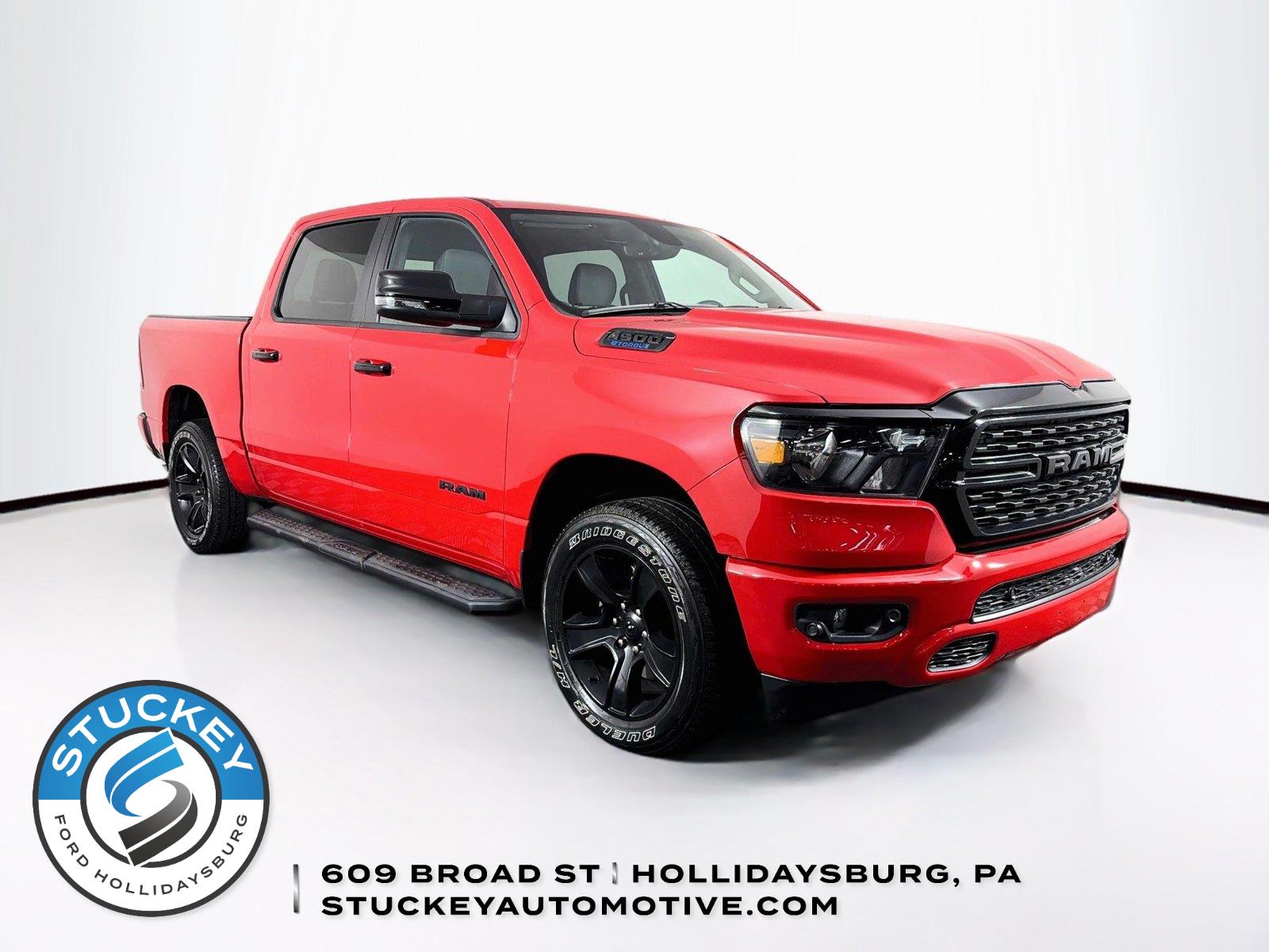 Flame Red Clearcoat 2023 RAM 1500 Pickup Truck Four-Wheel Drive 8-Speed Automatic