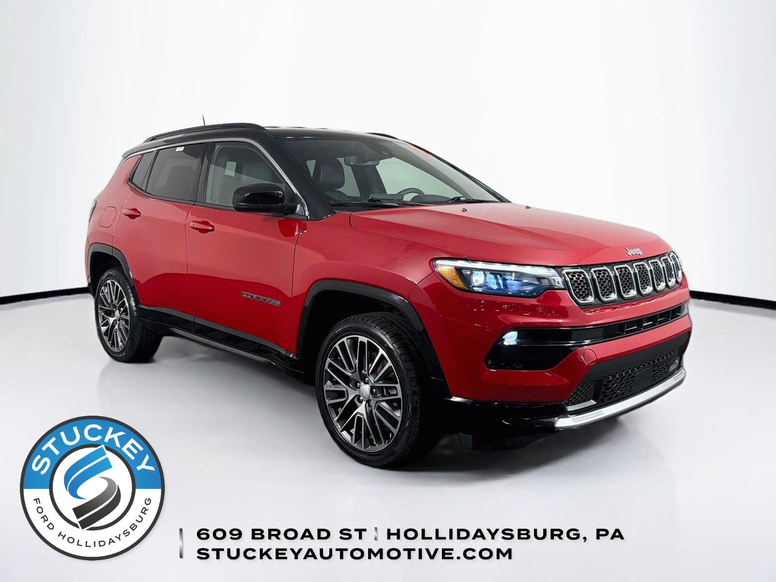 Redline Pearlcoat 2023 Jeep Compass SUV / Crossover Four-Wheel Drive 8-Speed Automatic