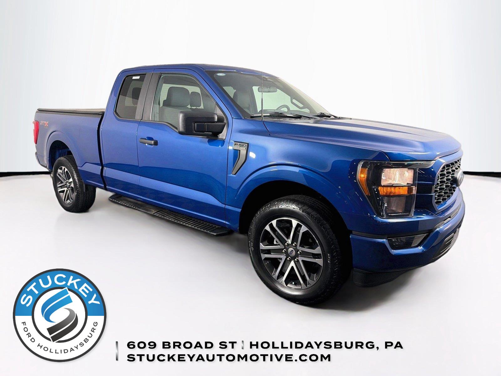 Atlas Blue 2023 Ford F-150 Pickup Truck Four-Wheel Drive Automatic